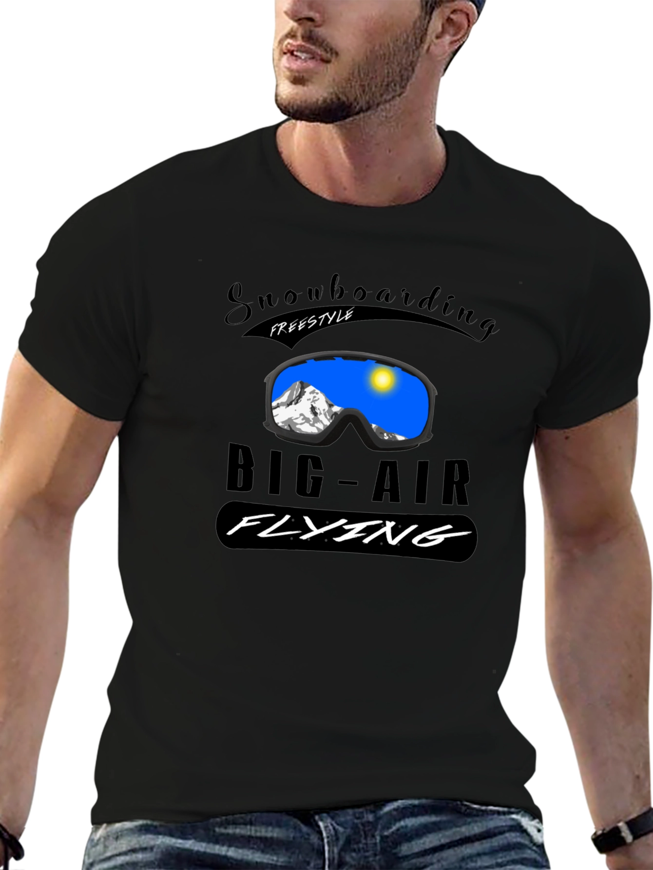 Snowboarding Freestyle Big Air Flying T-Shirt
