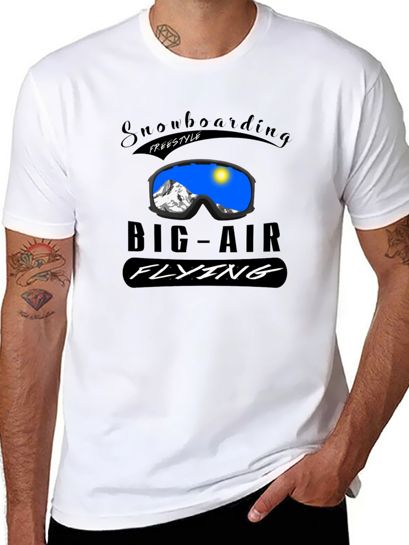 Snowboarding Freestyle Big Air Flying T-Shirt
