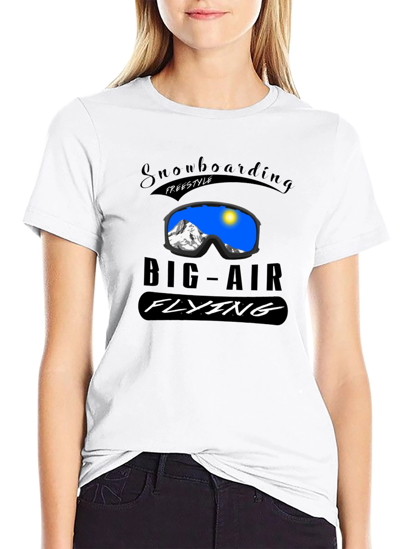 Snowboarding Freestyle Big Air Flying T-Shirt