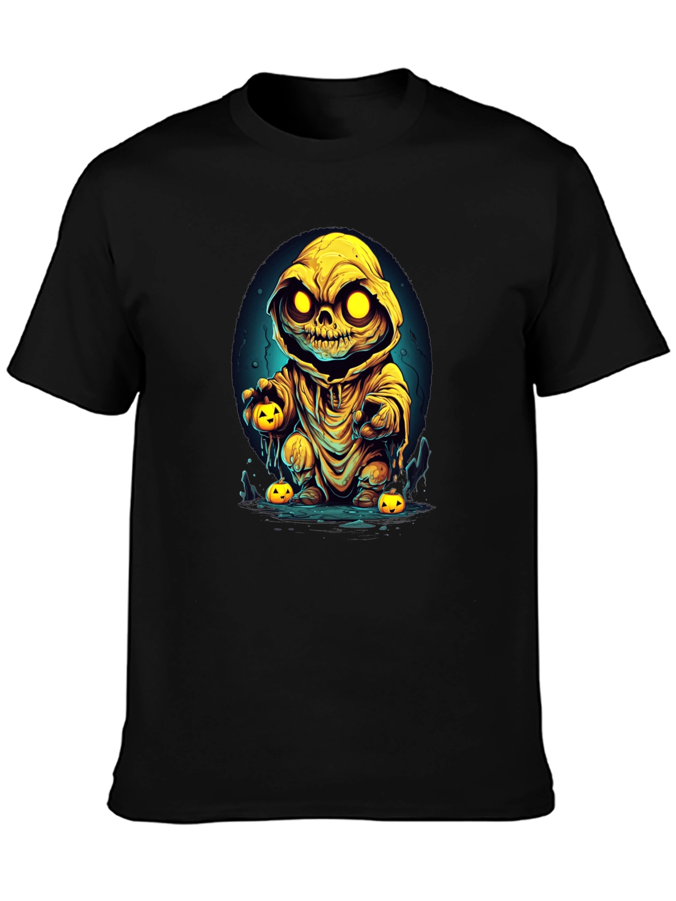 Spooky Pumpkin Character Graphic Tee