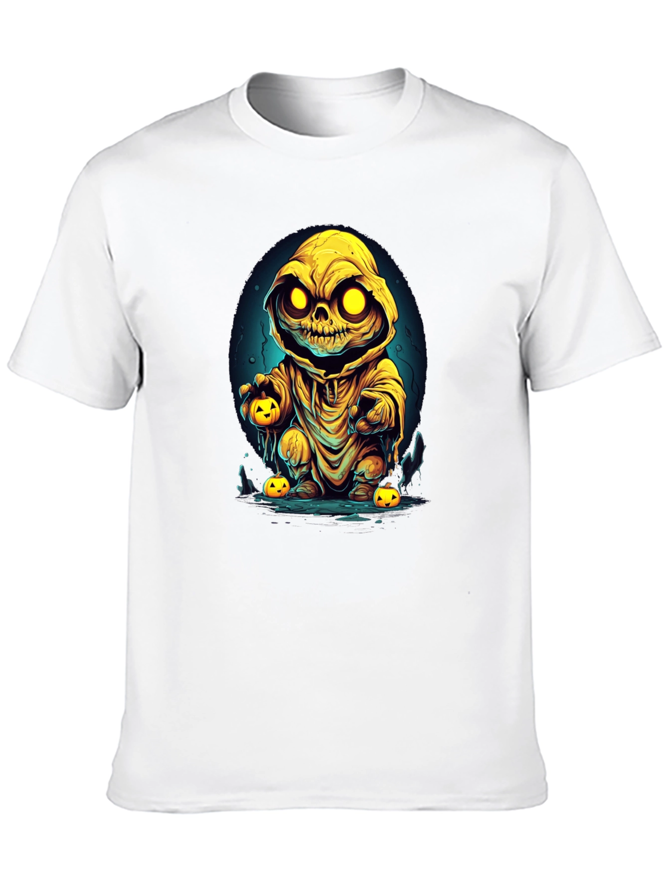 Spooky Pumpkin Character Graphic Tee