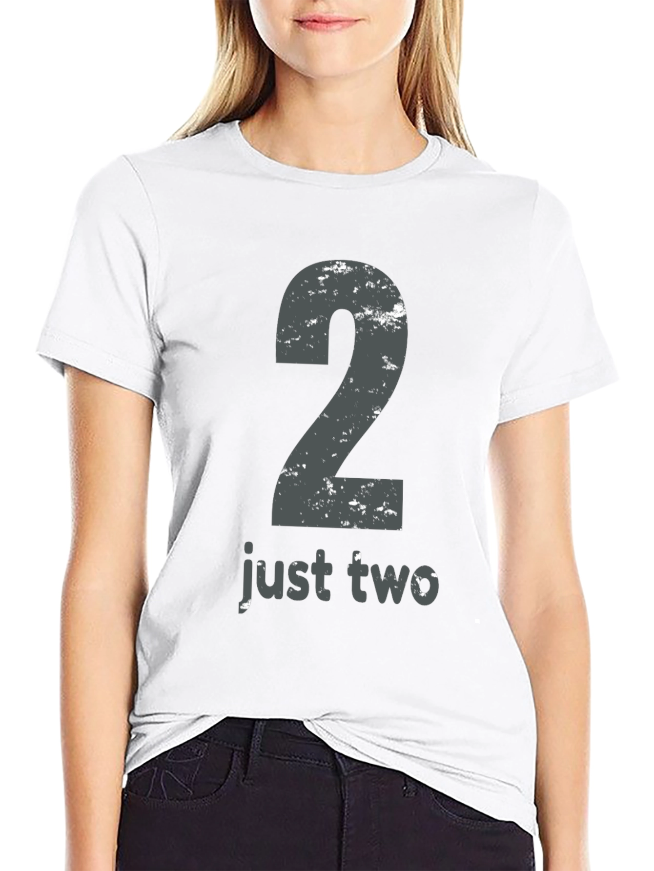 Just Two T-Shirt - Distressed Number 2 Tee