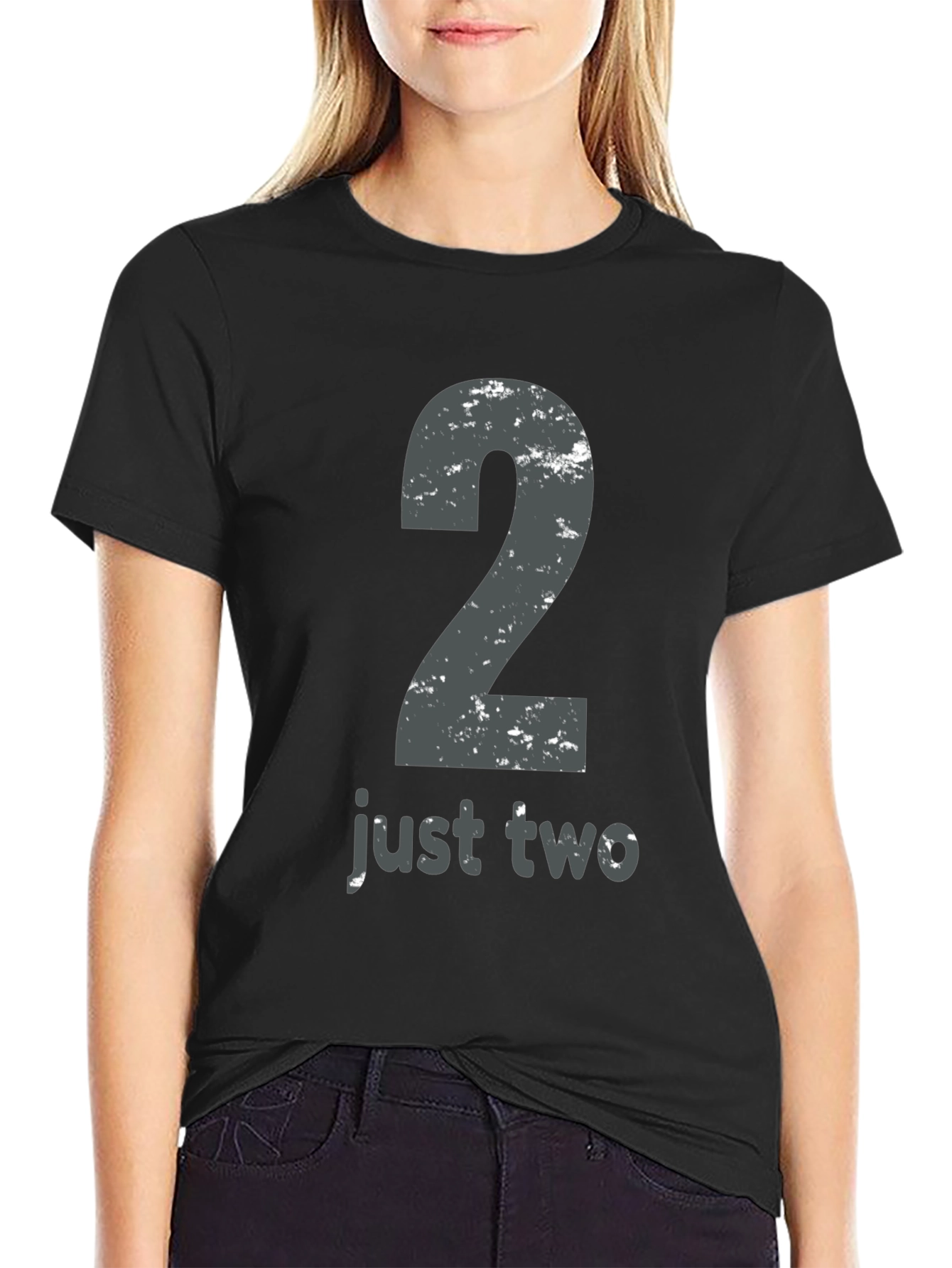 Just Two T-Shirt - Distressed Number 2 Tee