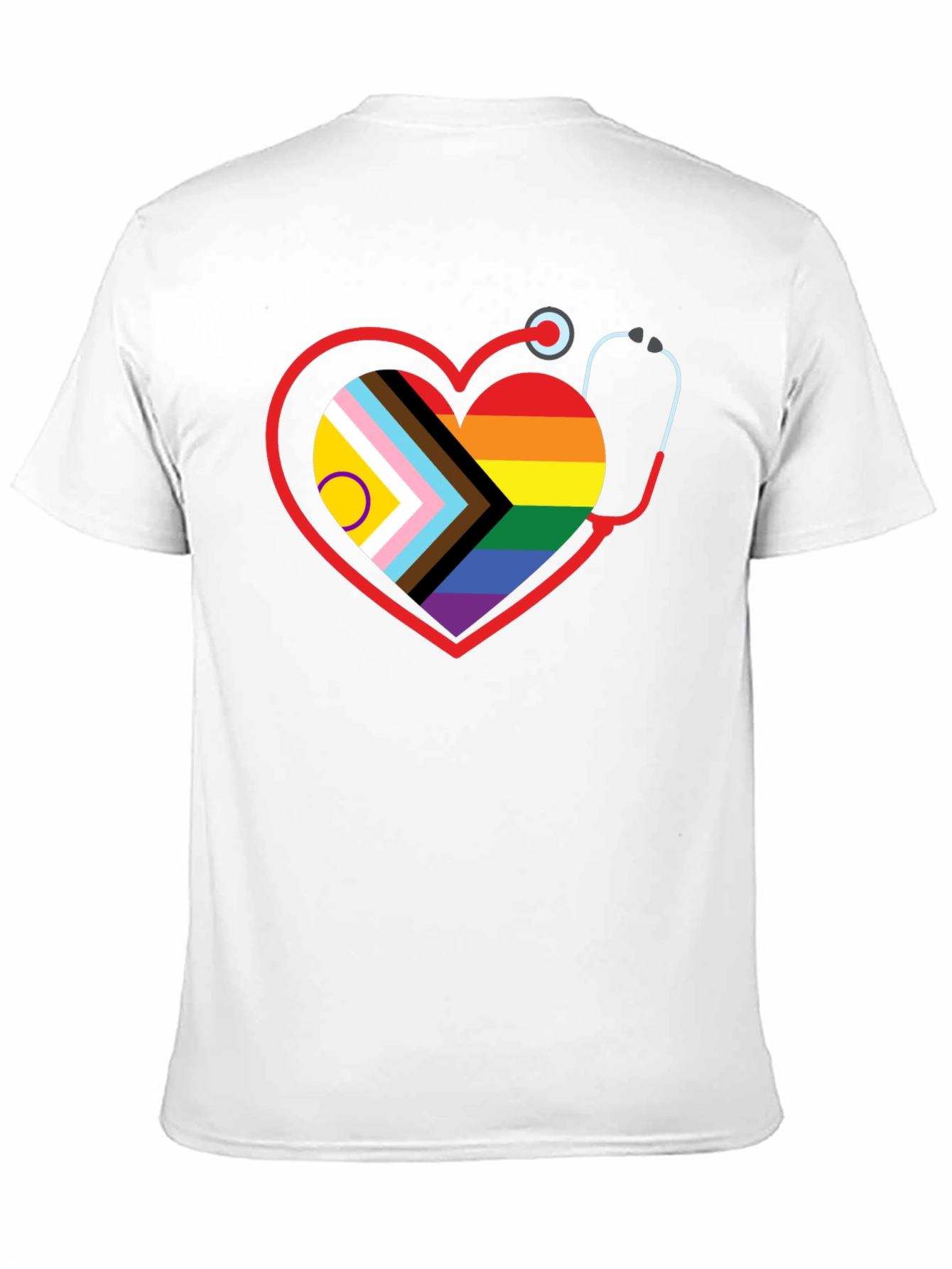 Pride Heart Stethoscope Graphic Tee