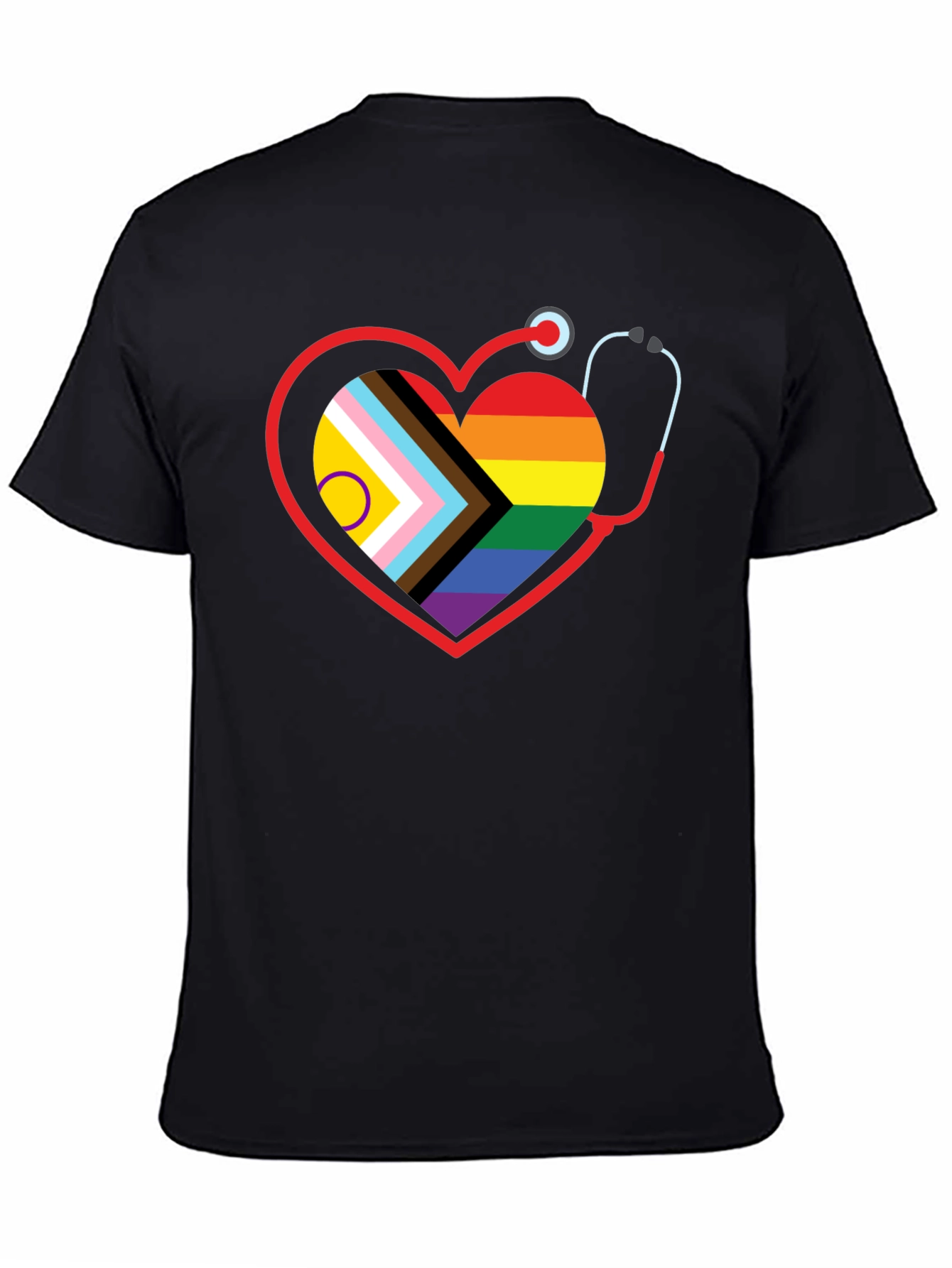 Pride Heart Stethoscope Graphic Tee