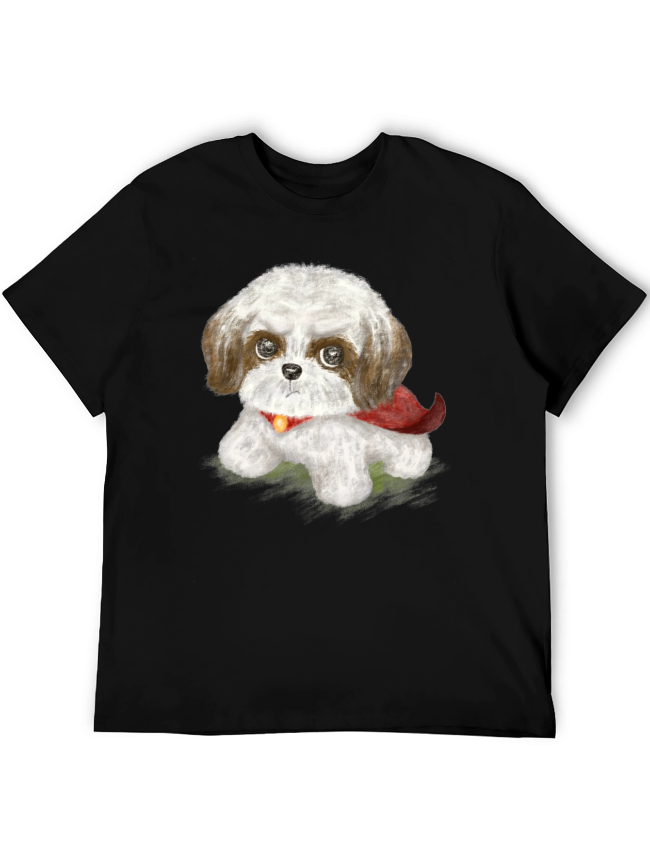 Cute Shih Tzu Superhero Dog Graphic T-Shirt
