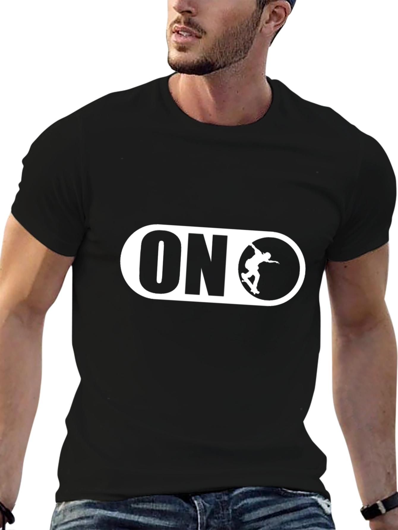 Skateboarding On T-Shirt