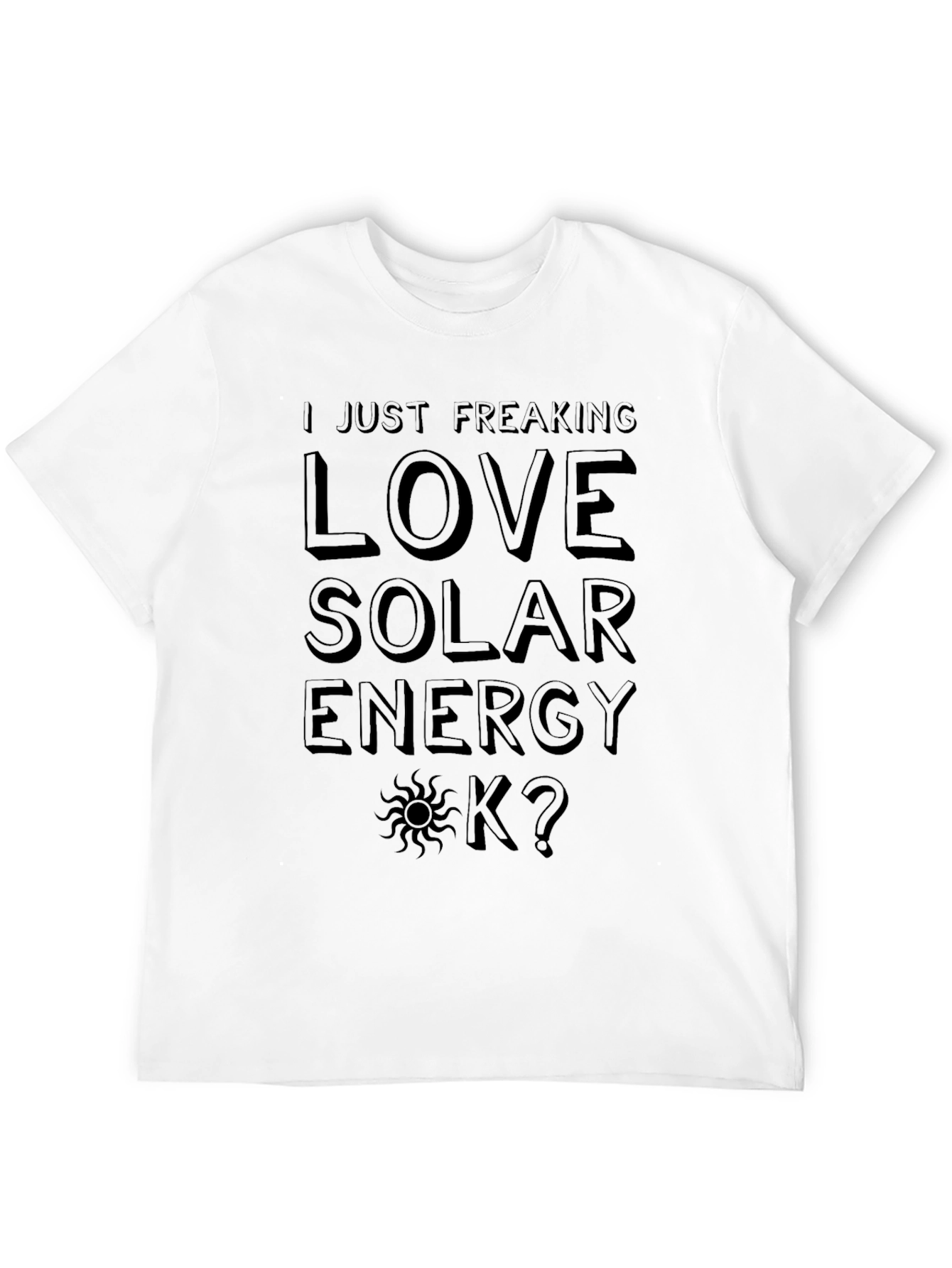 I Love Solar Energy Graphic T-Shirt