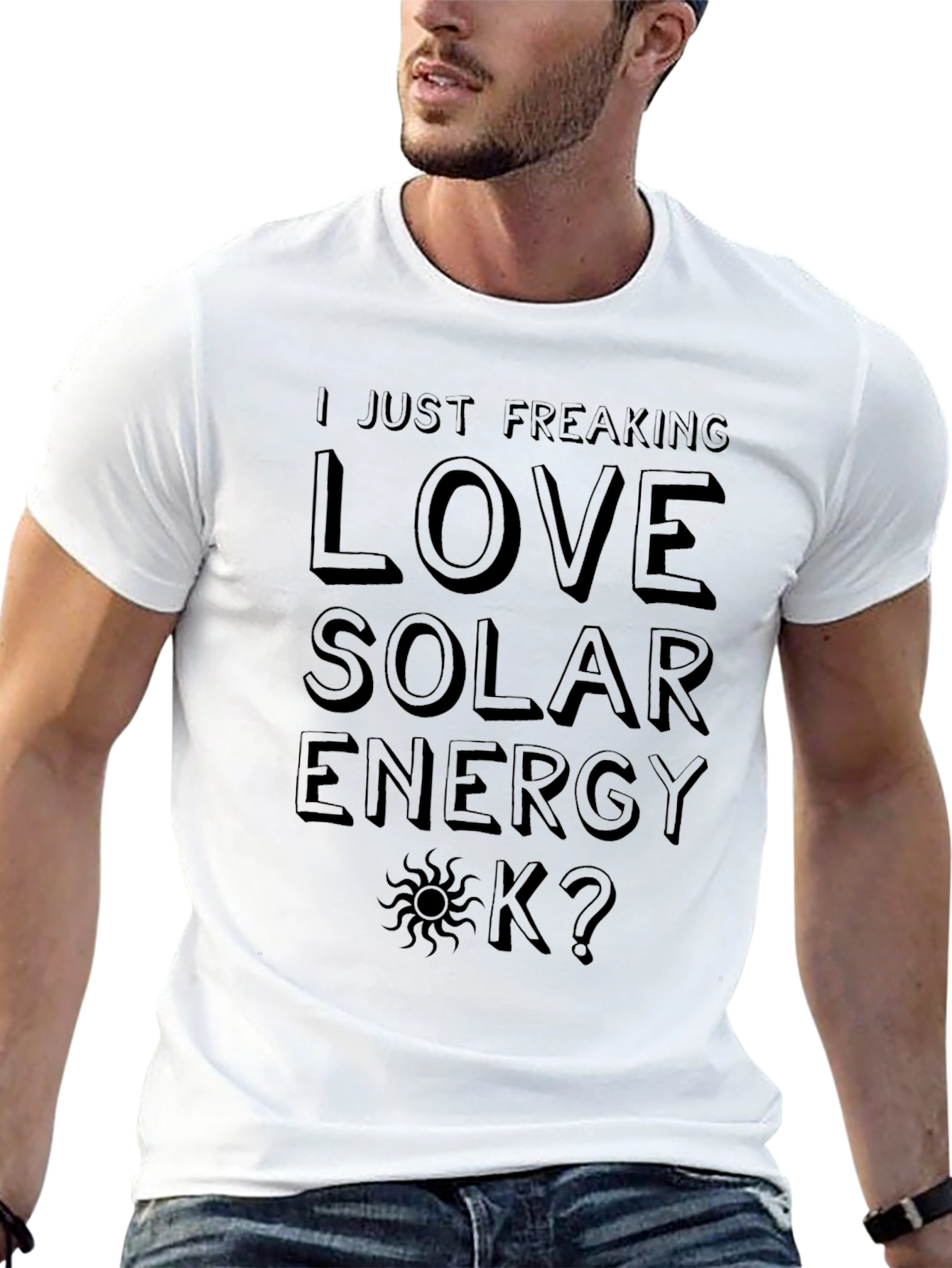 I Love Solar Energy Graphic T-Shirt