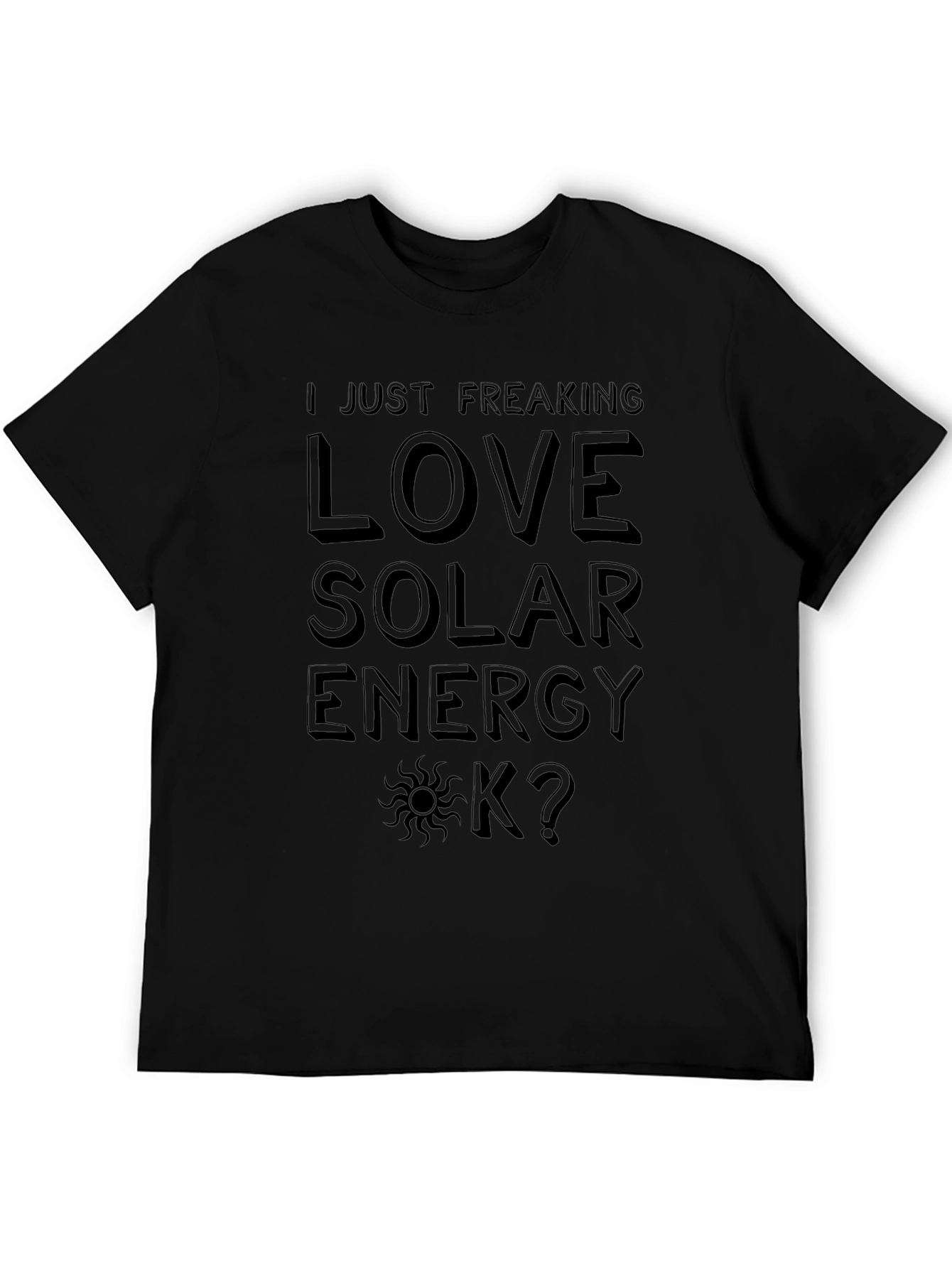 I Love Solar Energy Graphic T-Shirt