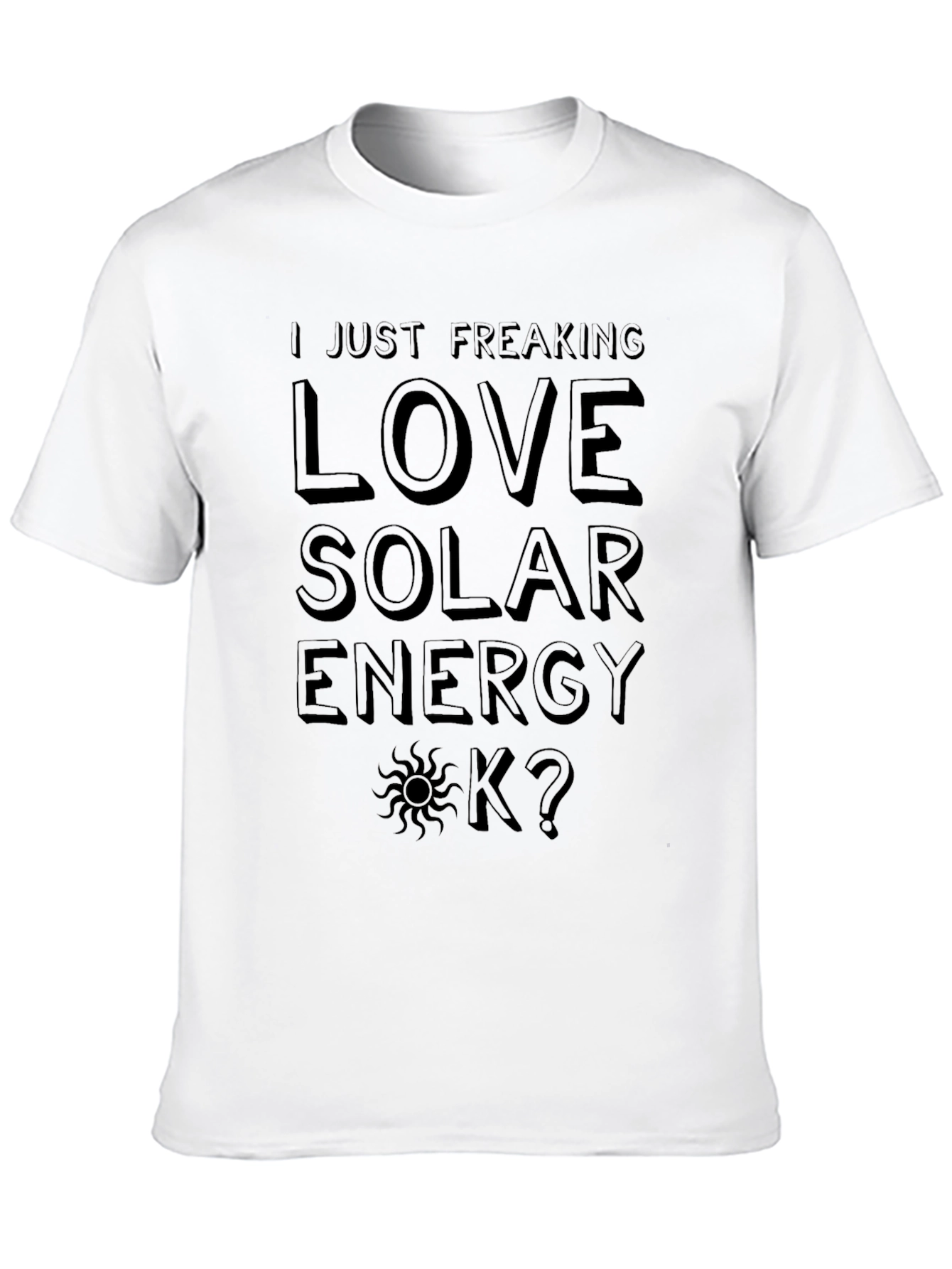 I Love Solar Energy Graphic T-Shirt