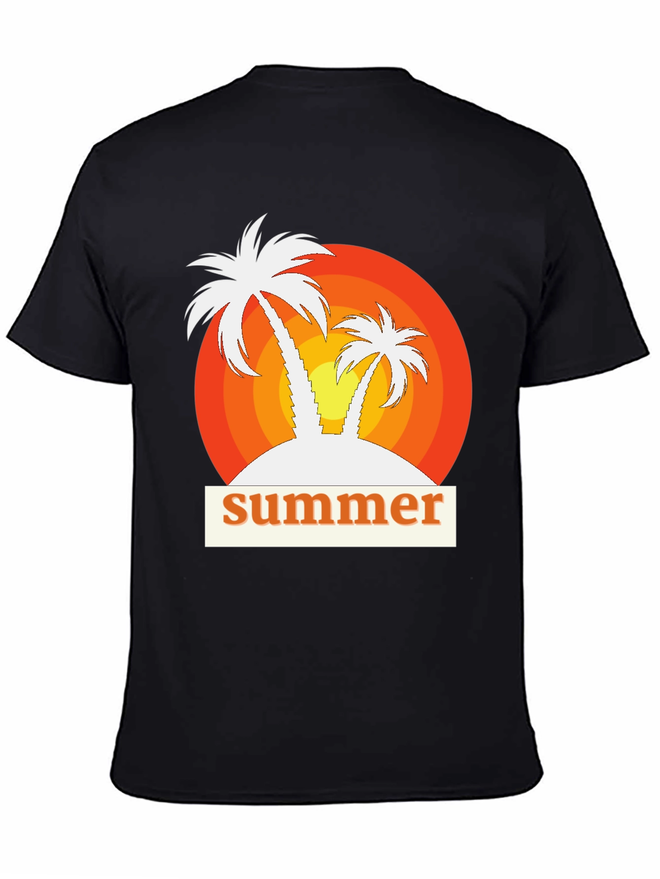 Retro Summer Palm Tree Graphic Tee