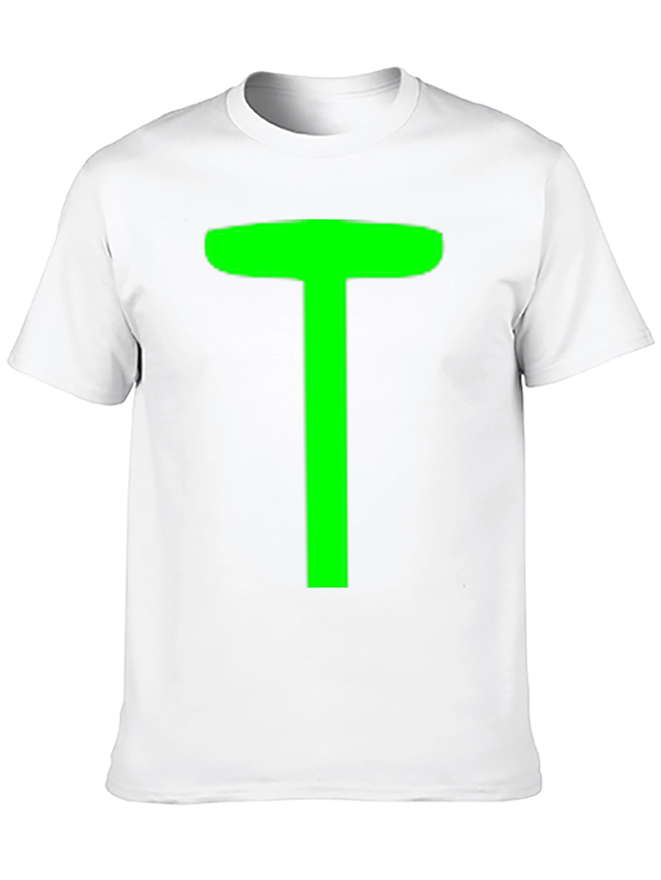 Green T on Black Unisex T-Shirt
