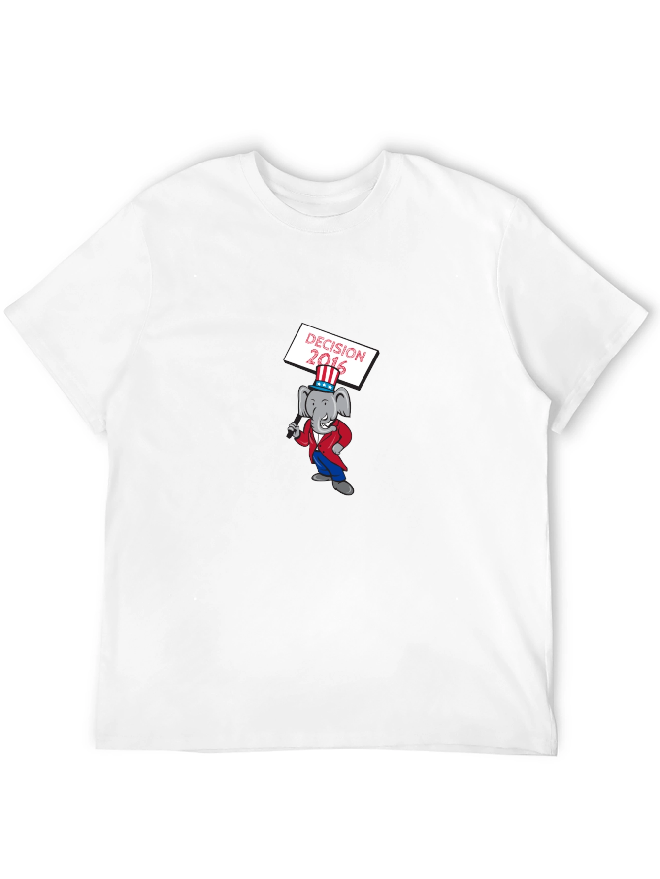 Decision 2016 Elephant Graphic Tee - Black Cotton T-Shirt