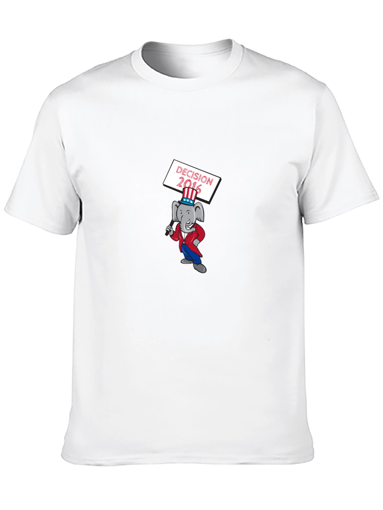 Decision 2016 Elephant Graphic Tee - Black Cotton T-Shirt
