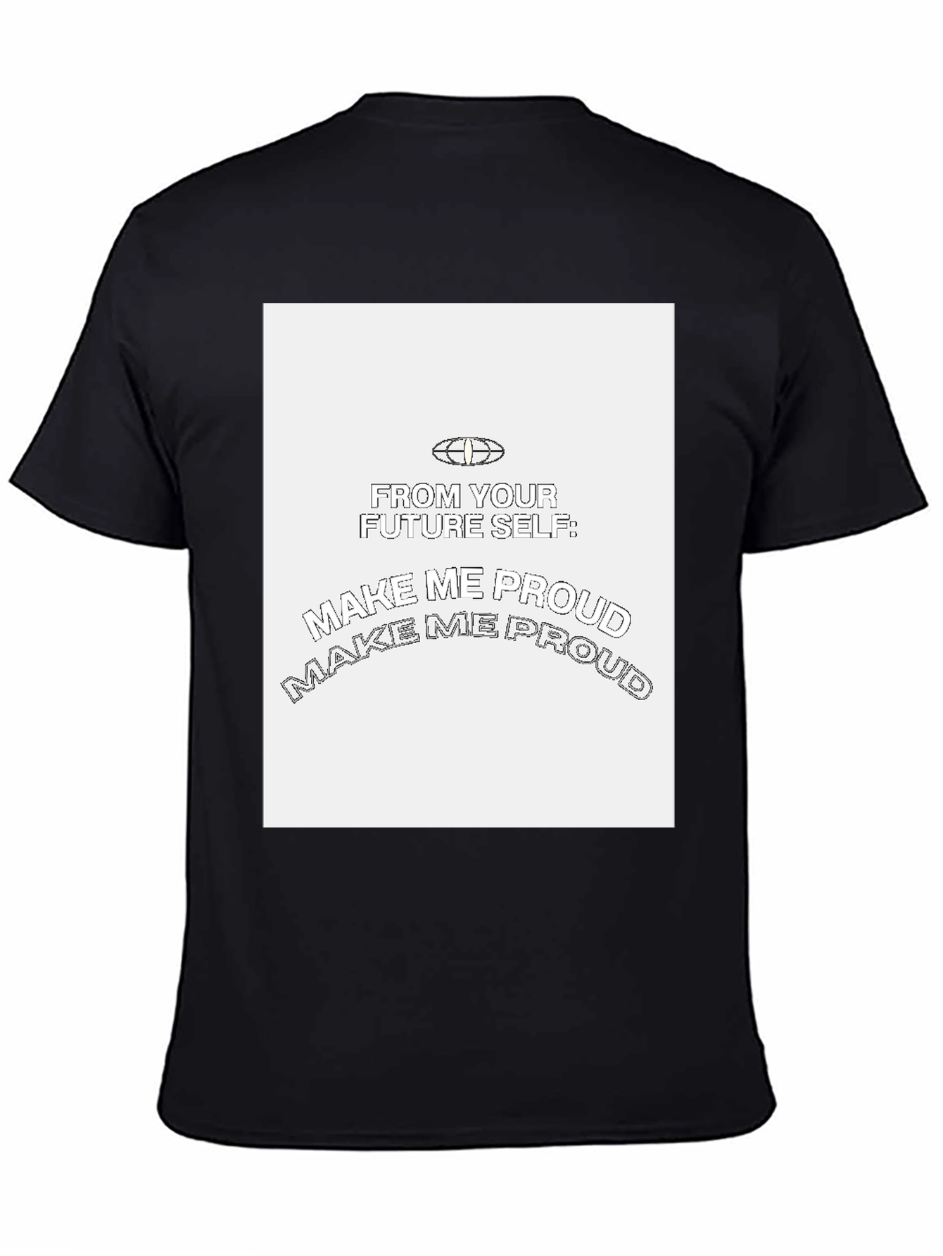 Make Me Proud Graphic Tee - Black