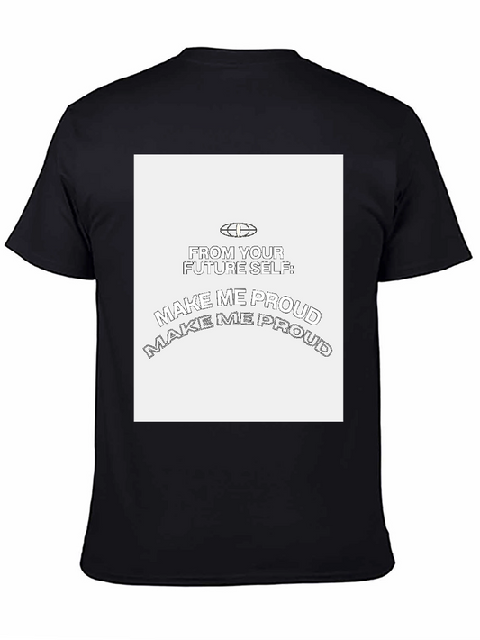 Make Me Proud Graphic Tee - Black