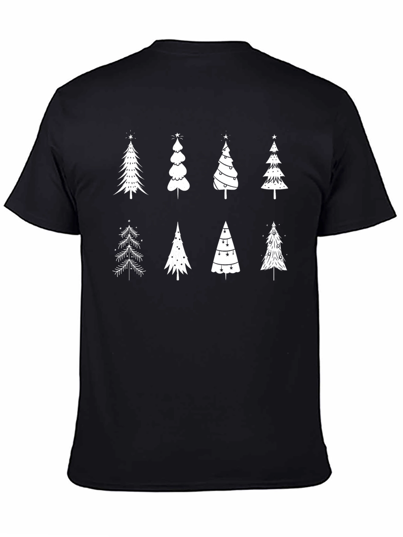 Christmas Trees Graphic Print T-Shirt