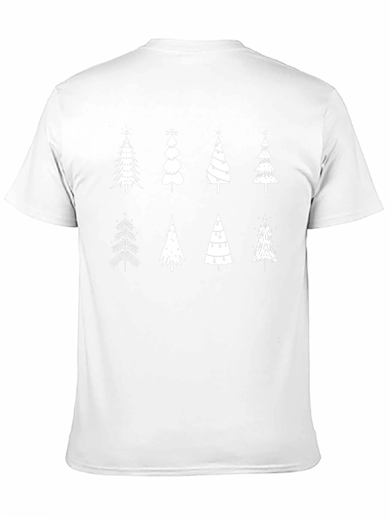 Christmas Trees Graphic Print T-Shirt