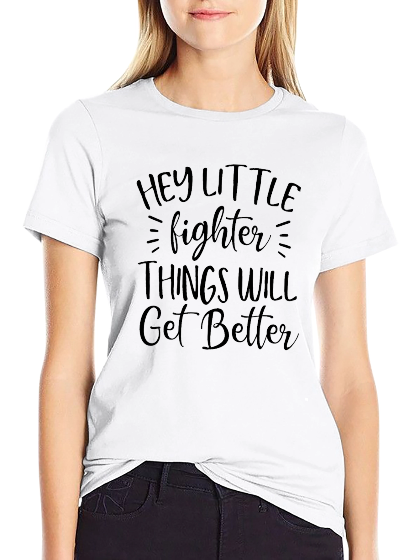 Hey Little Fighter Graphic Tee