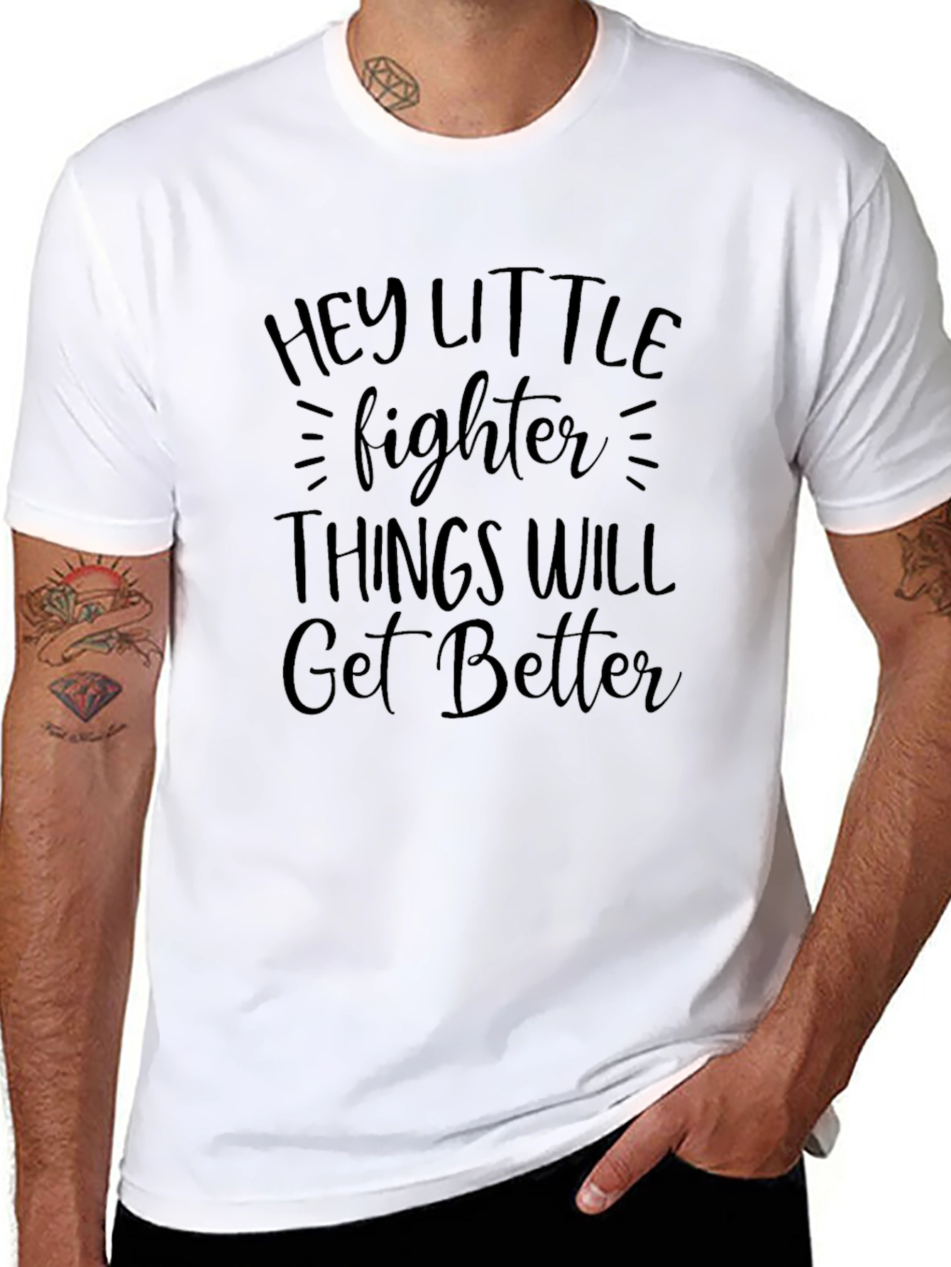 Hey Little Fighter Graphic Tee