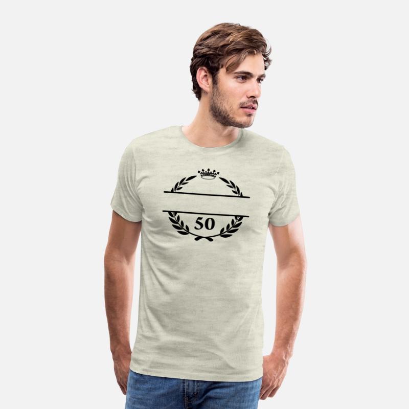 Laurel wreath and crown With number 50