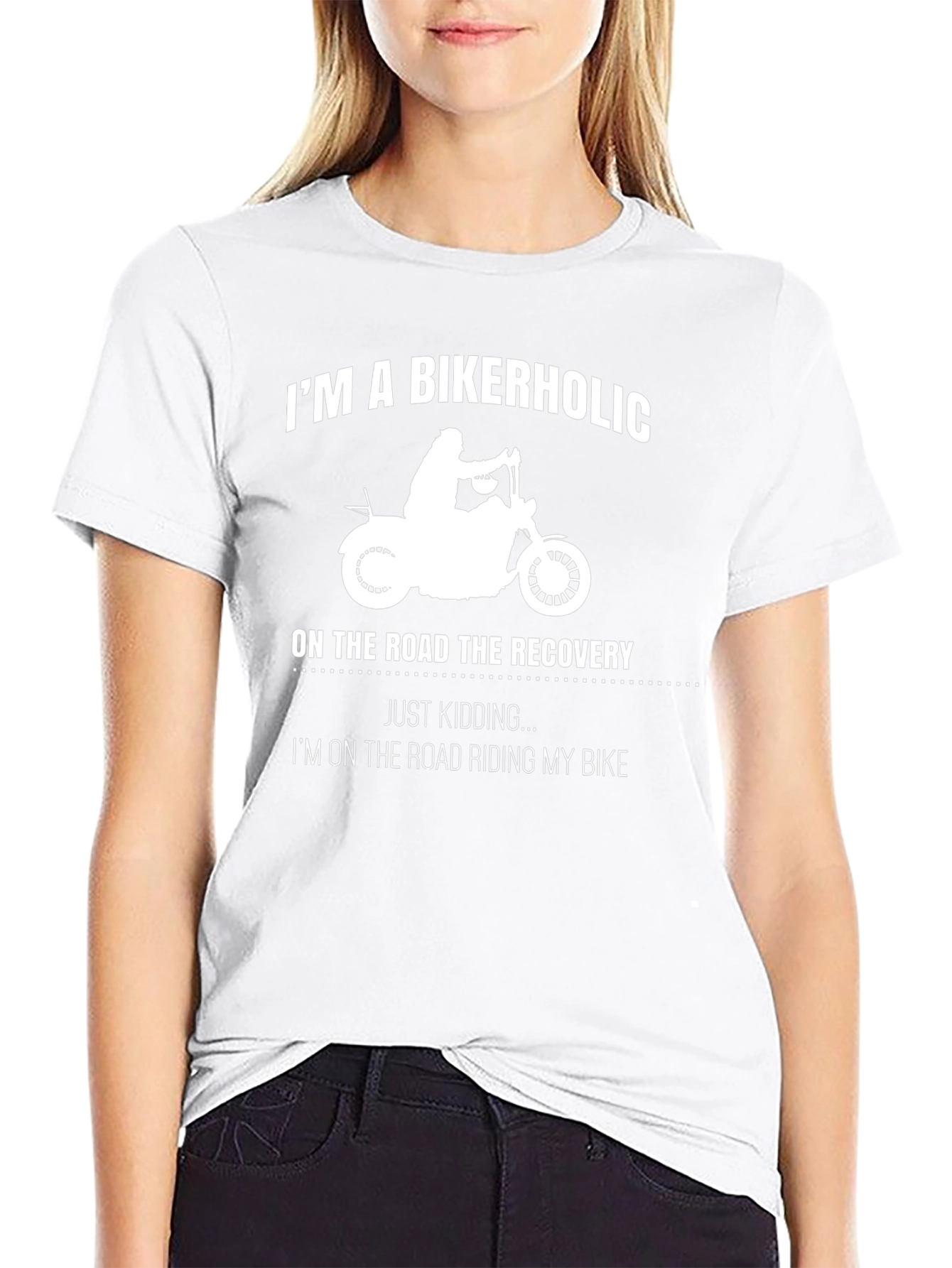Bikerholic T-Shirt - Road Recovery & Riding Bike