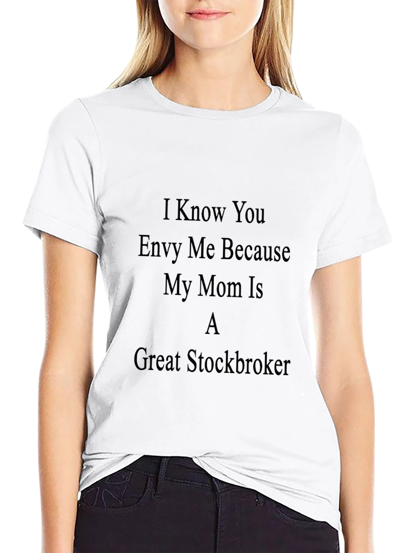 Great Stockbroker Mom Tee - Envy Black T-Shirt