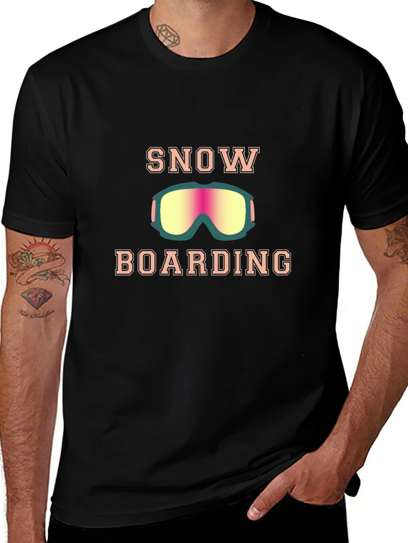 Snowboarding Goggles Graphic Tee