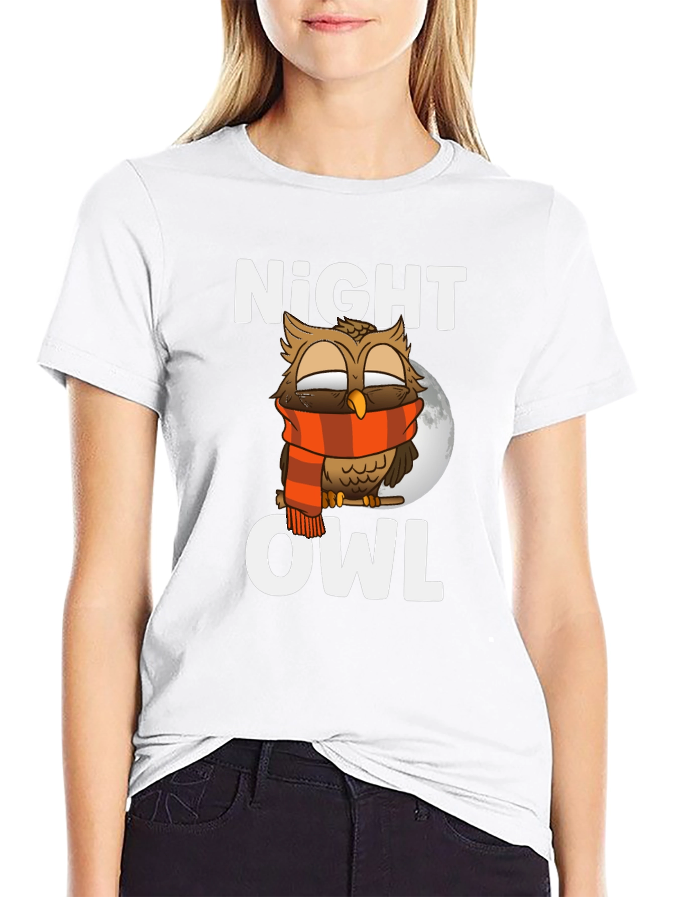 Night Owl Graphic Tee - Soft Cotton Blend