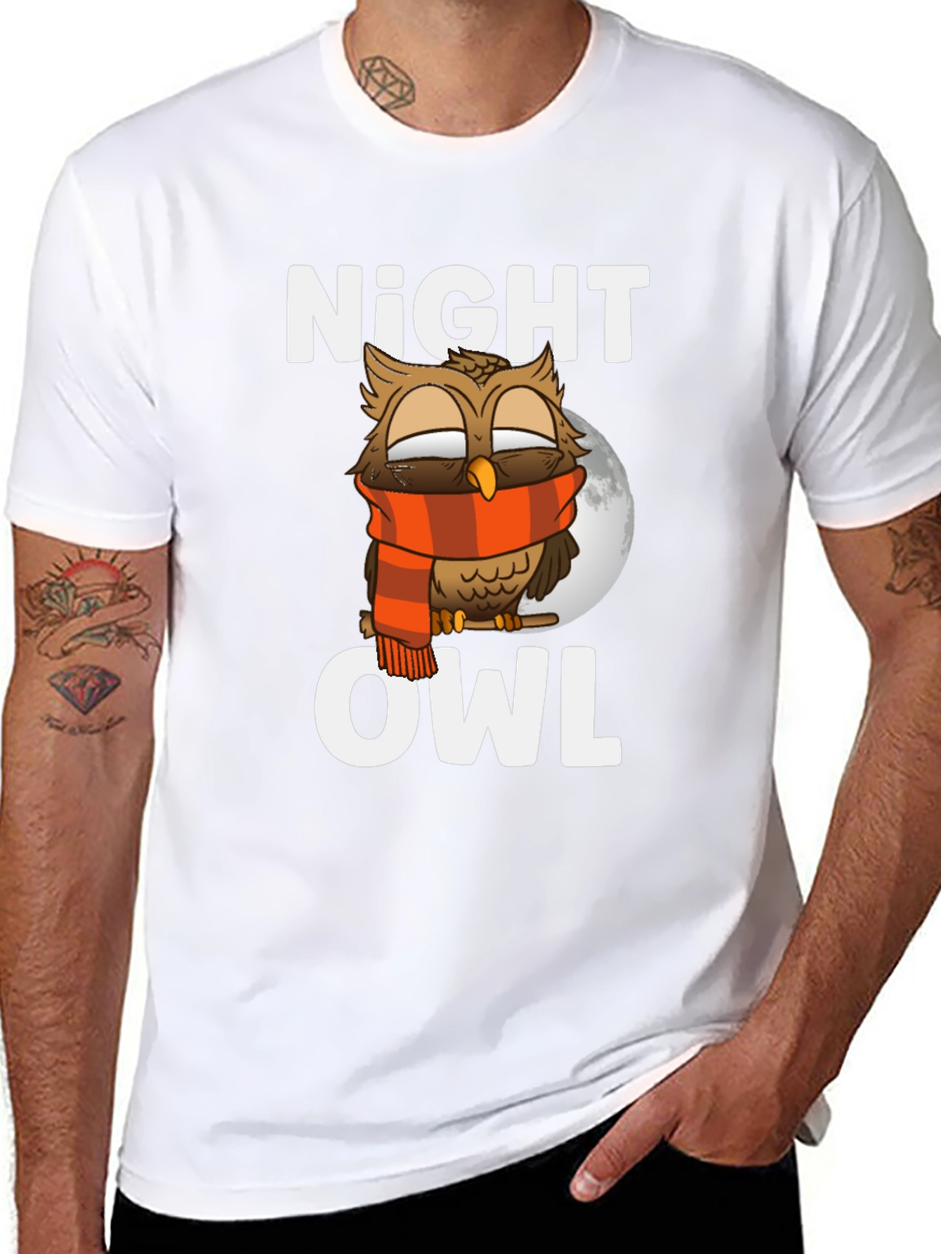 Night Owl Graphic Tee - Soft Cotton Blend