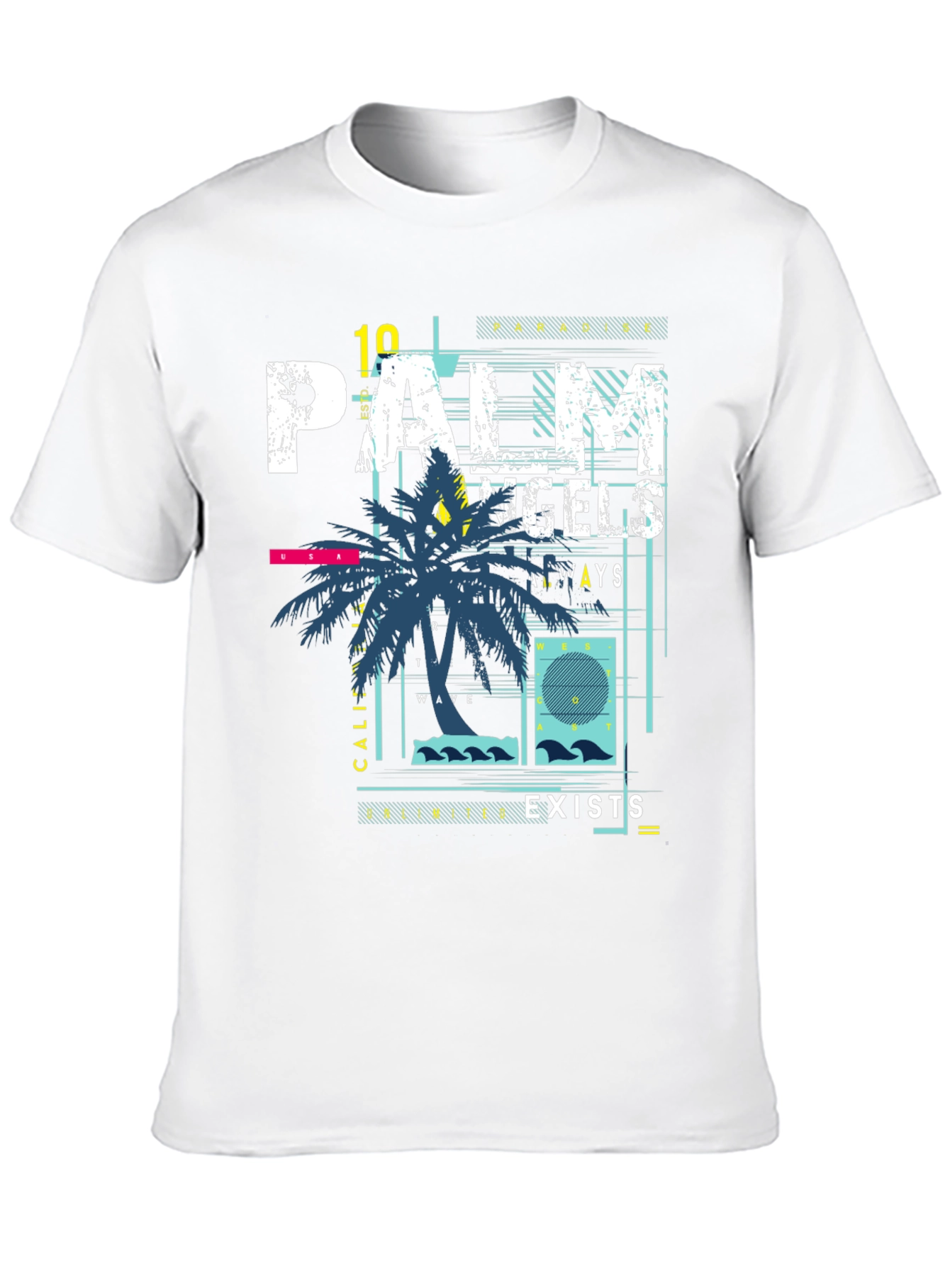 Palm Angels Graphic Print Black T-Shirt