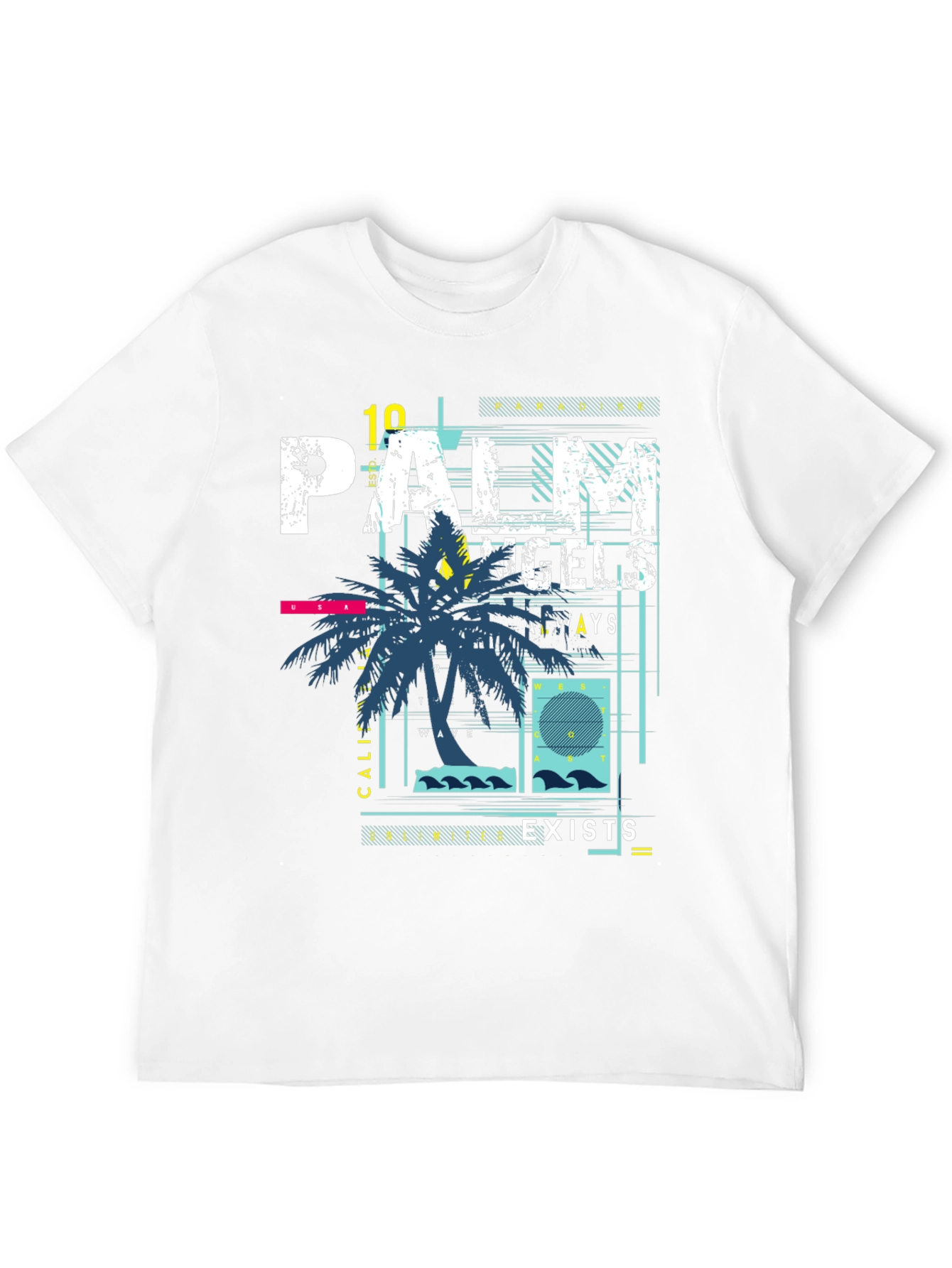 Palm Angels Graphic Print Black T-Shirt