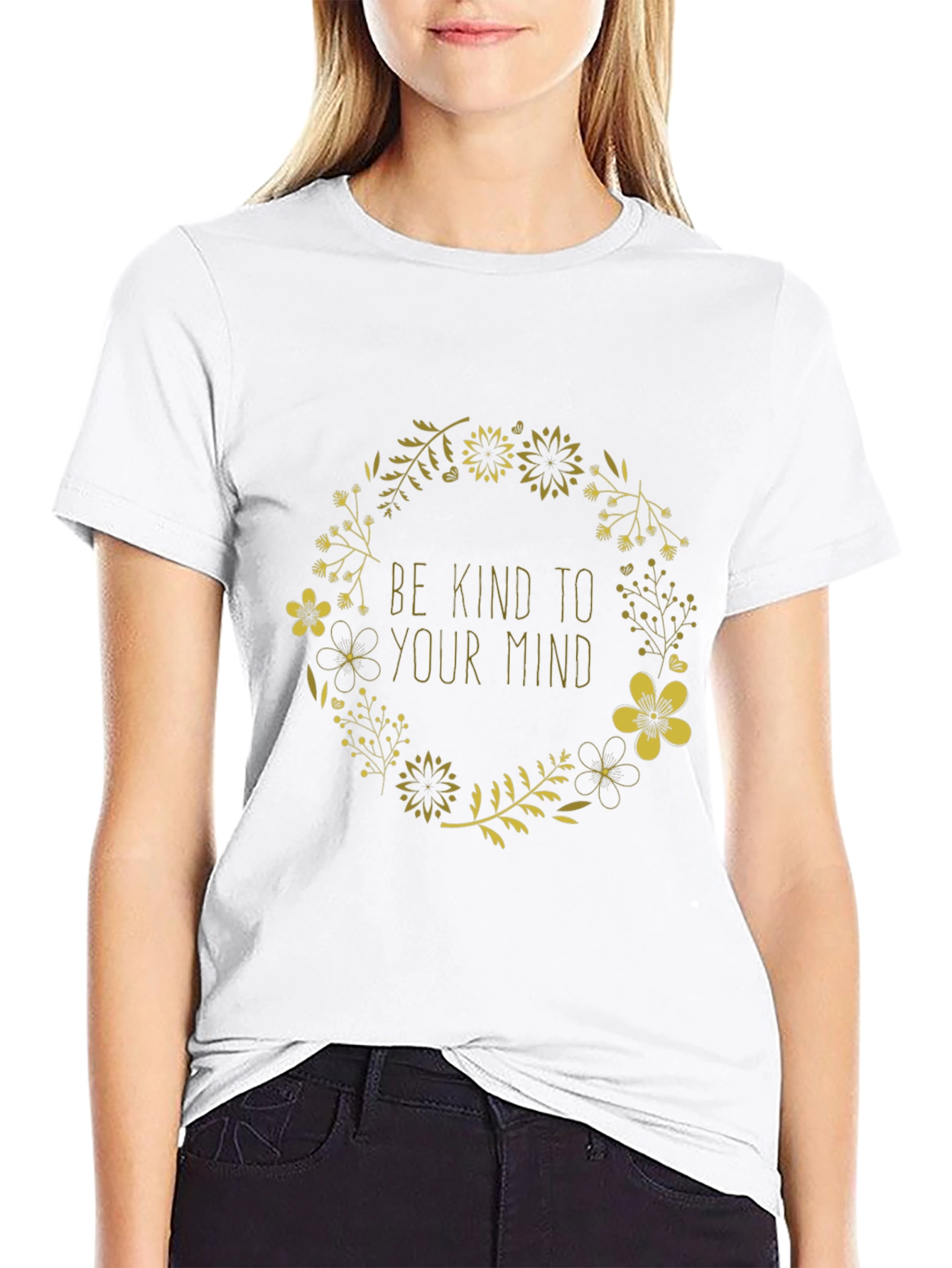Kind Mind Graphic Tee - Stylish Black T-Shirt