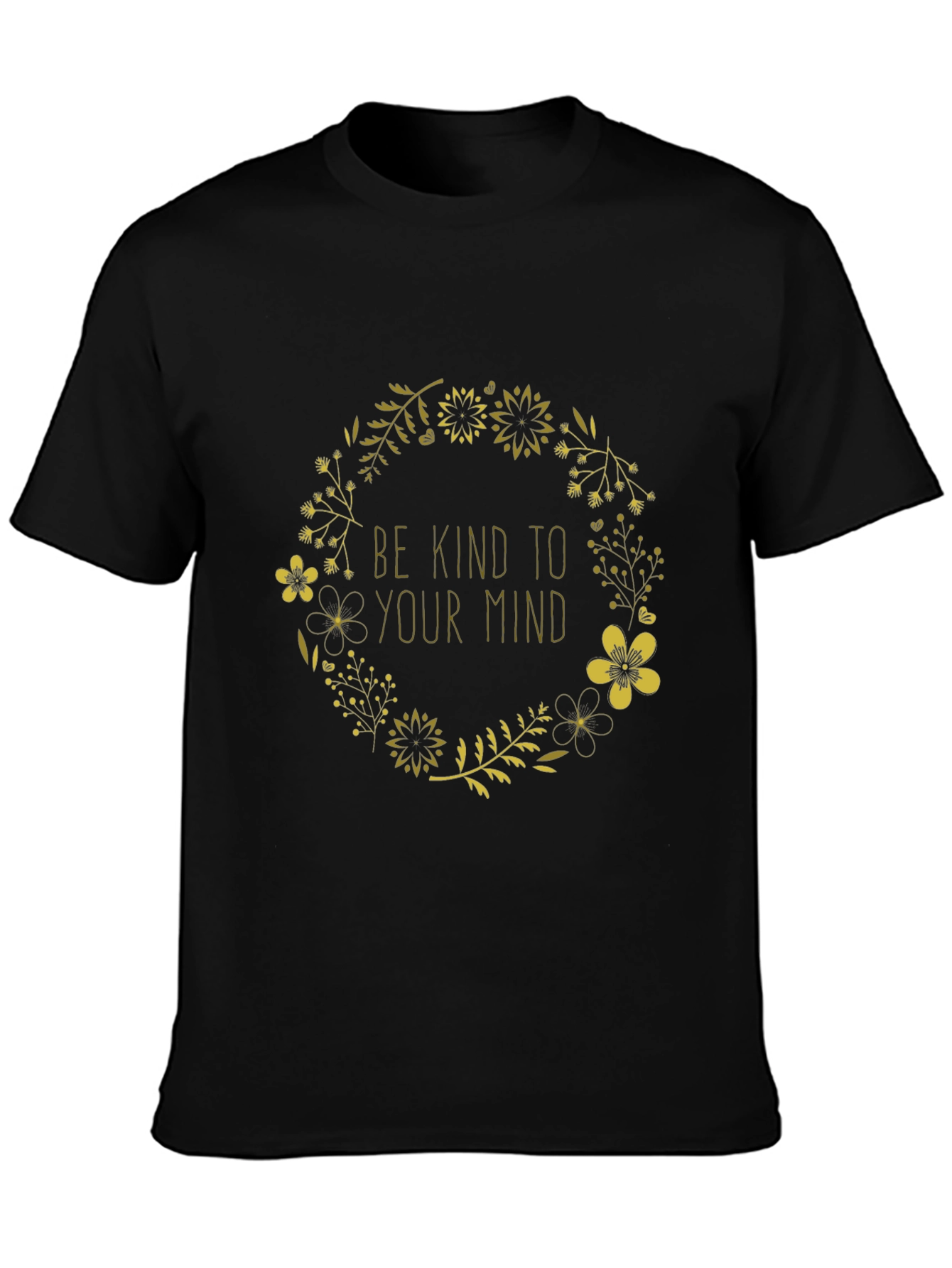 Kind Mind Graphic Tee - Stylish Black T-Shirt