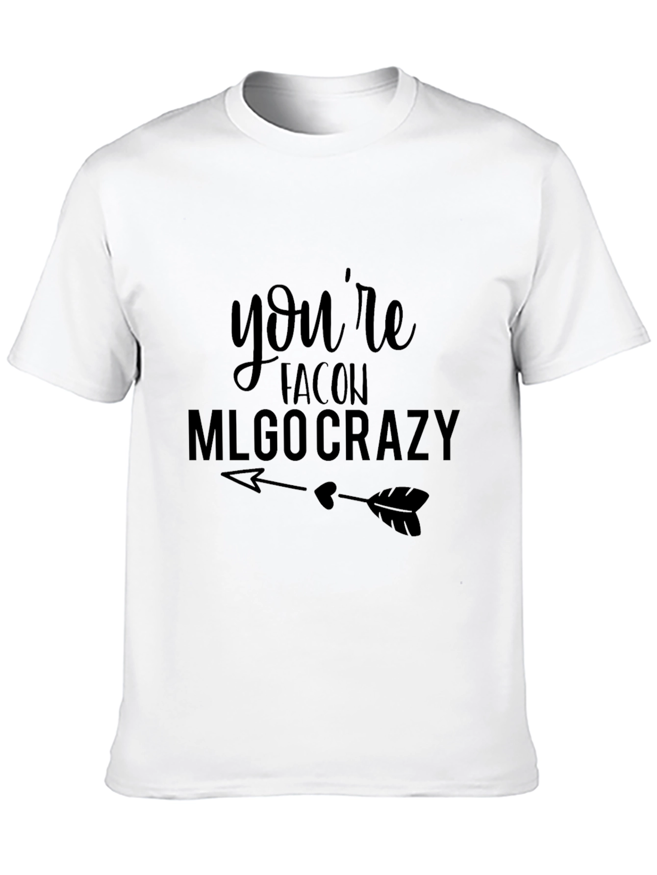 Youre Falcon MLGO Crazy Black Graphic Tee