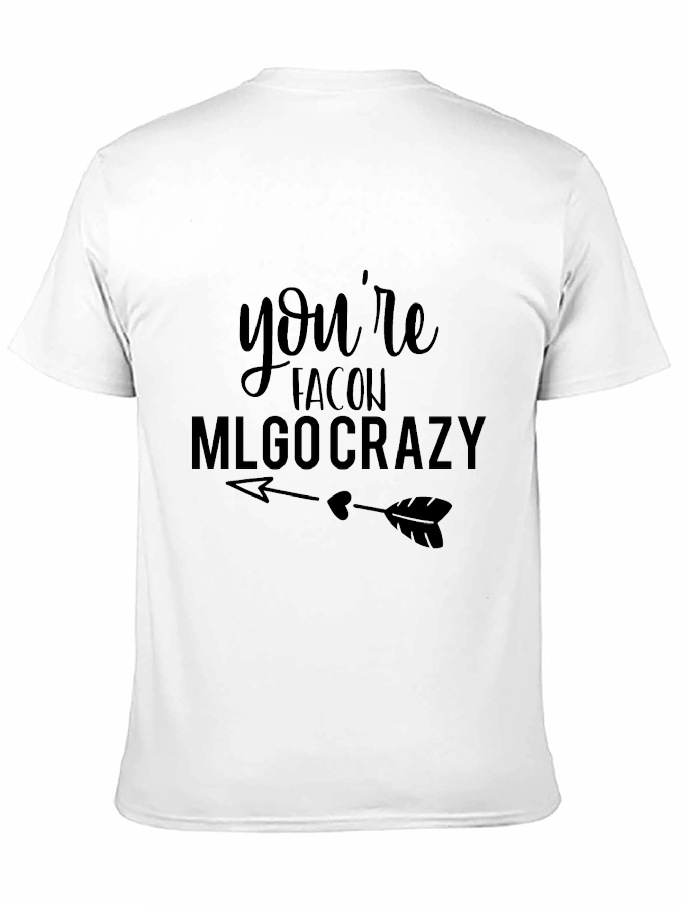 Youre Falcon MLGO Crazy Black Graphic Tee