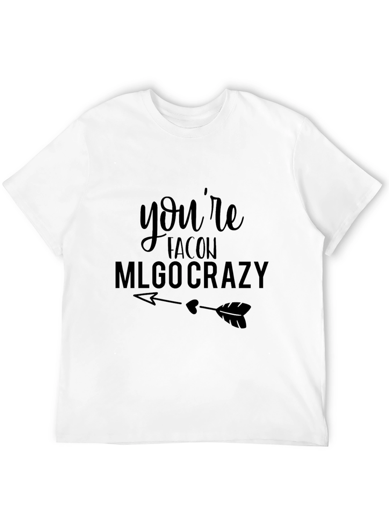 Youre Falcon MLGO Crazy Black Graphic Tee
