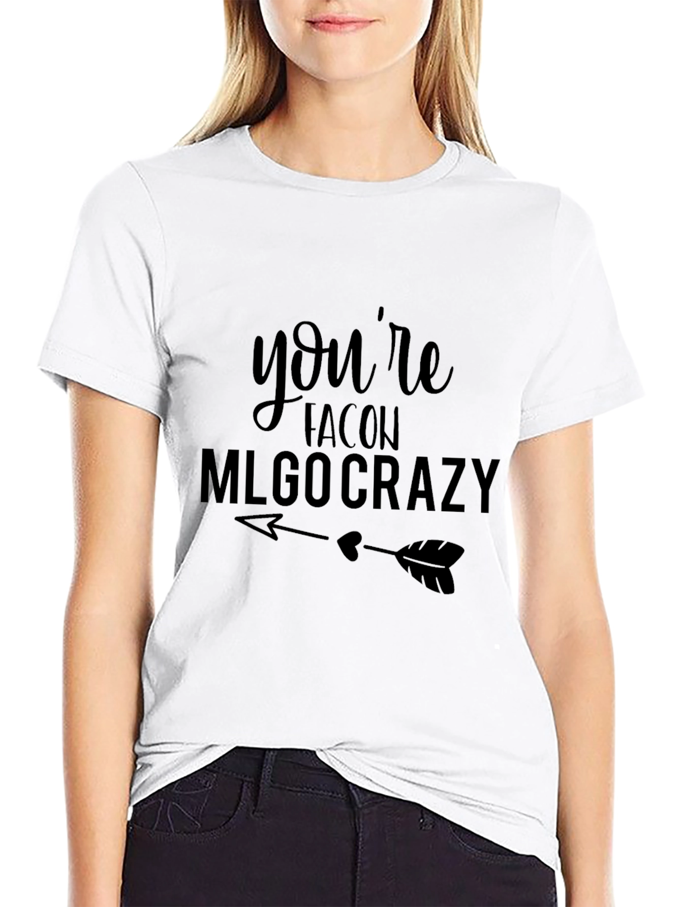 Youre Falcon MLGO Crazy Black Graphic Tee