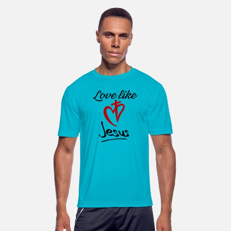 Love like Jesus heart and cross quote son of god