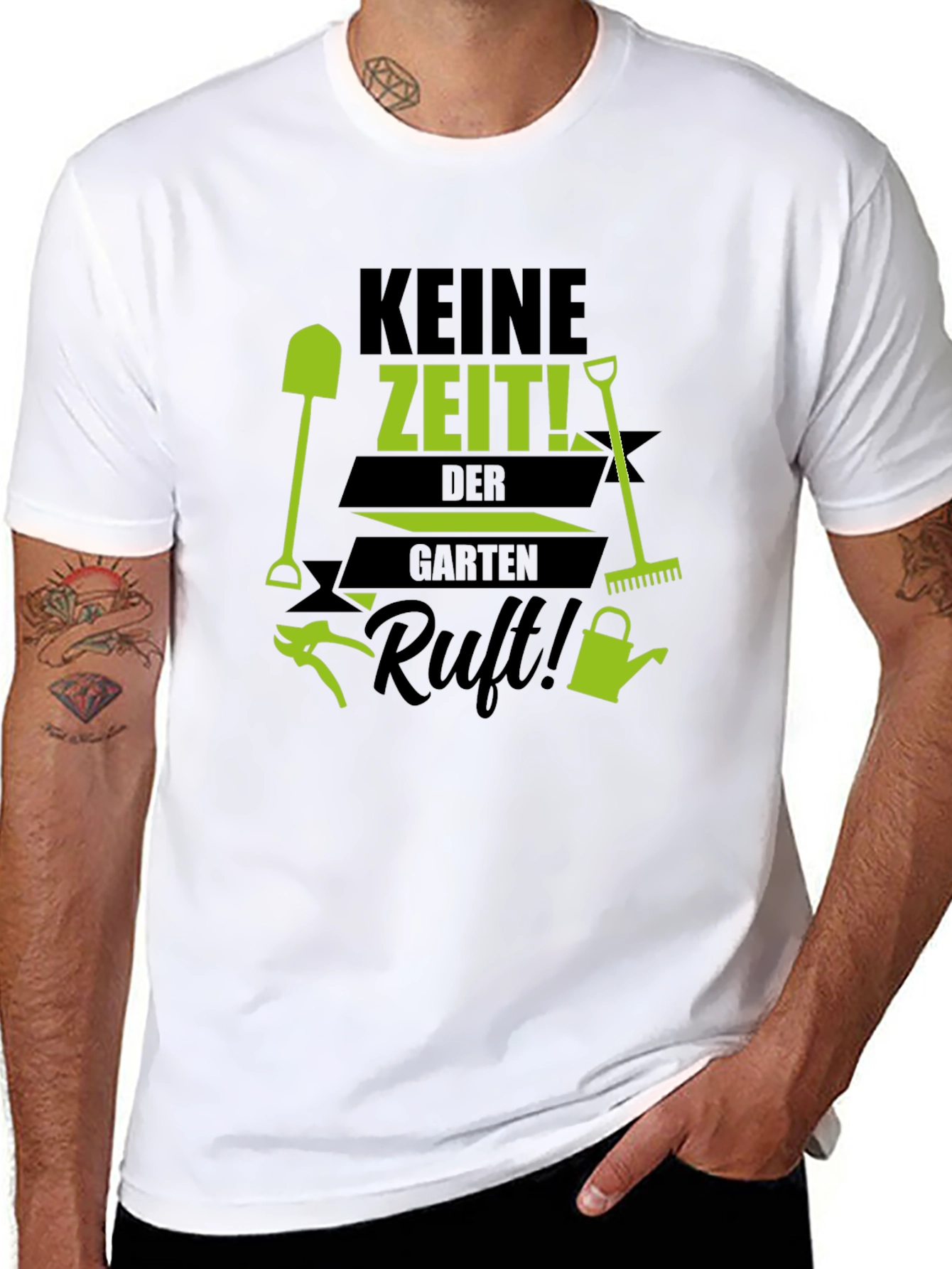 Gardening Enthusiast T-Shirt - Keine Zeit! Garten Ruft!