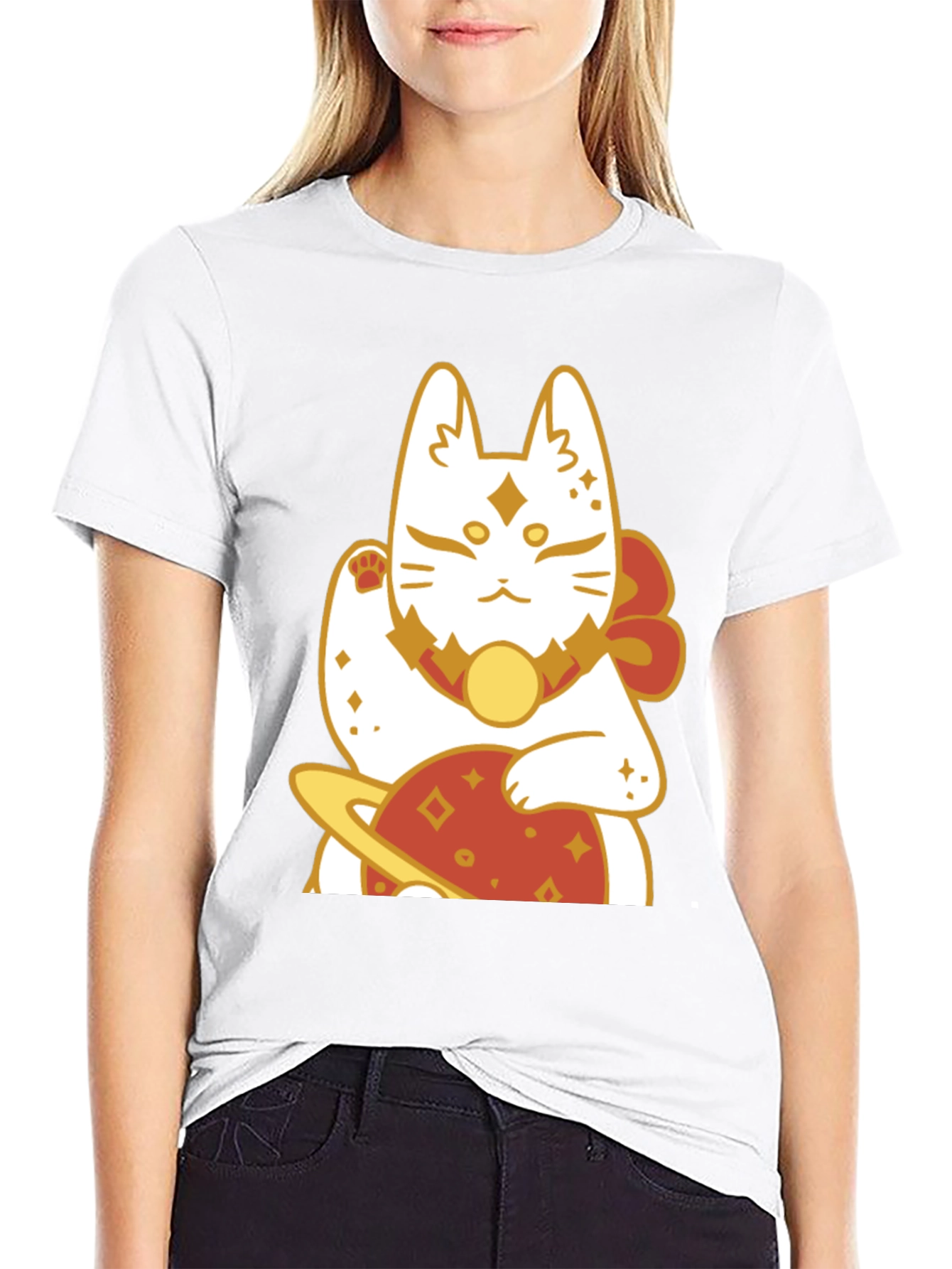 Lucky Cat Planet Graphic Tee