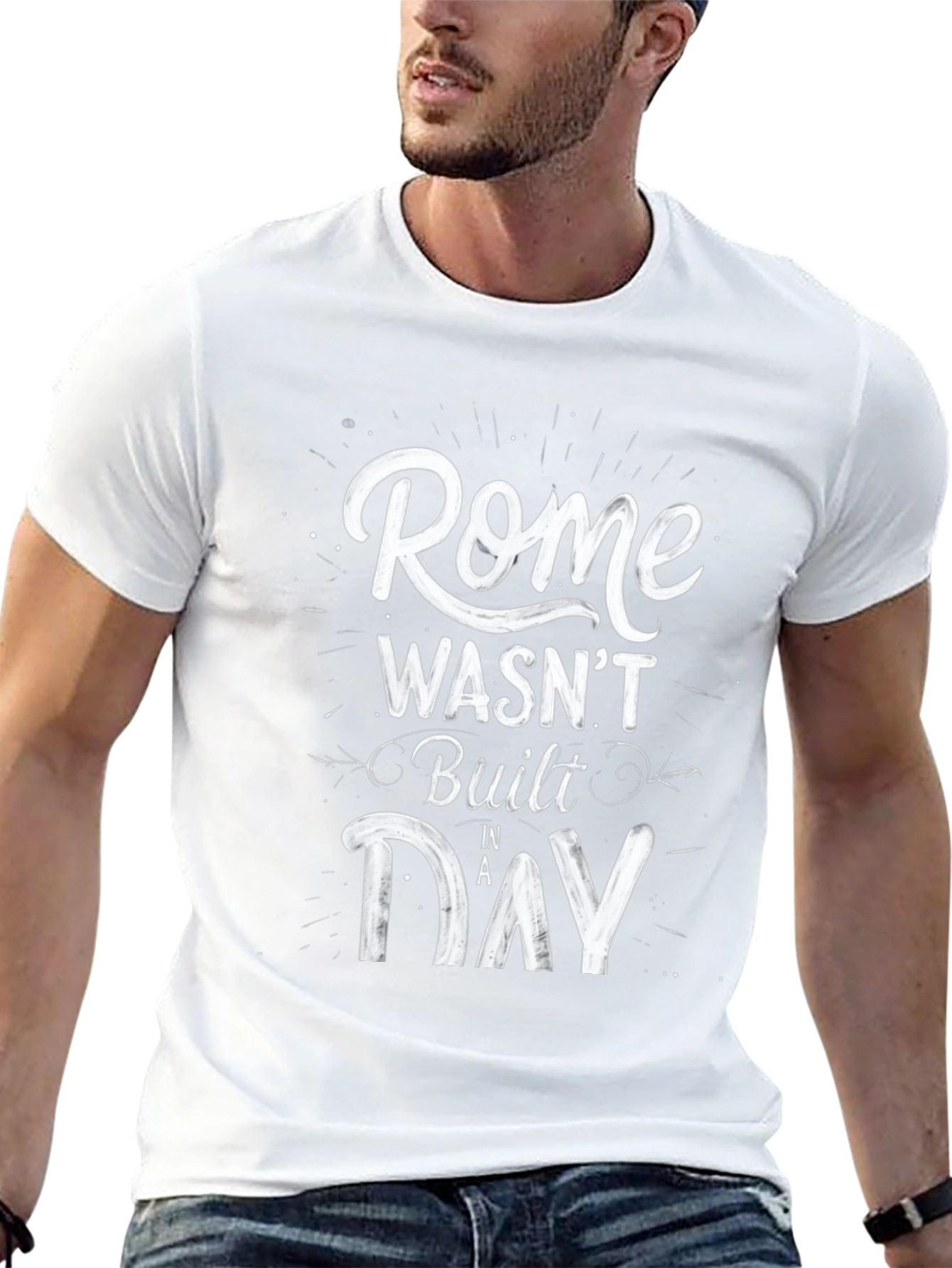 Rome Wasnt Built in a Day Graphic T-Shirt