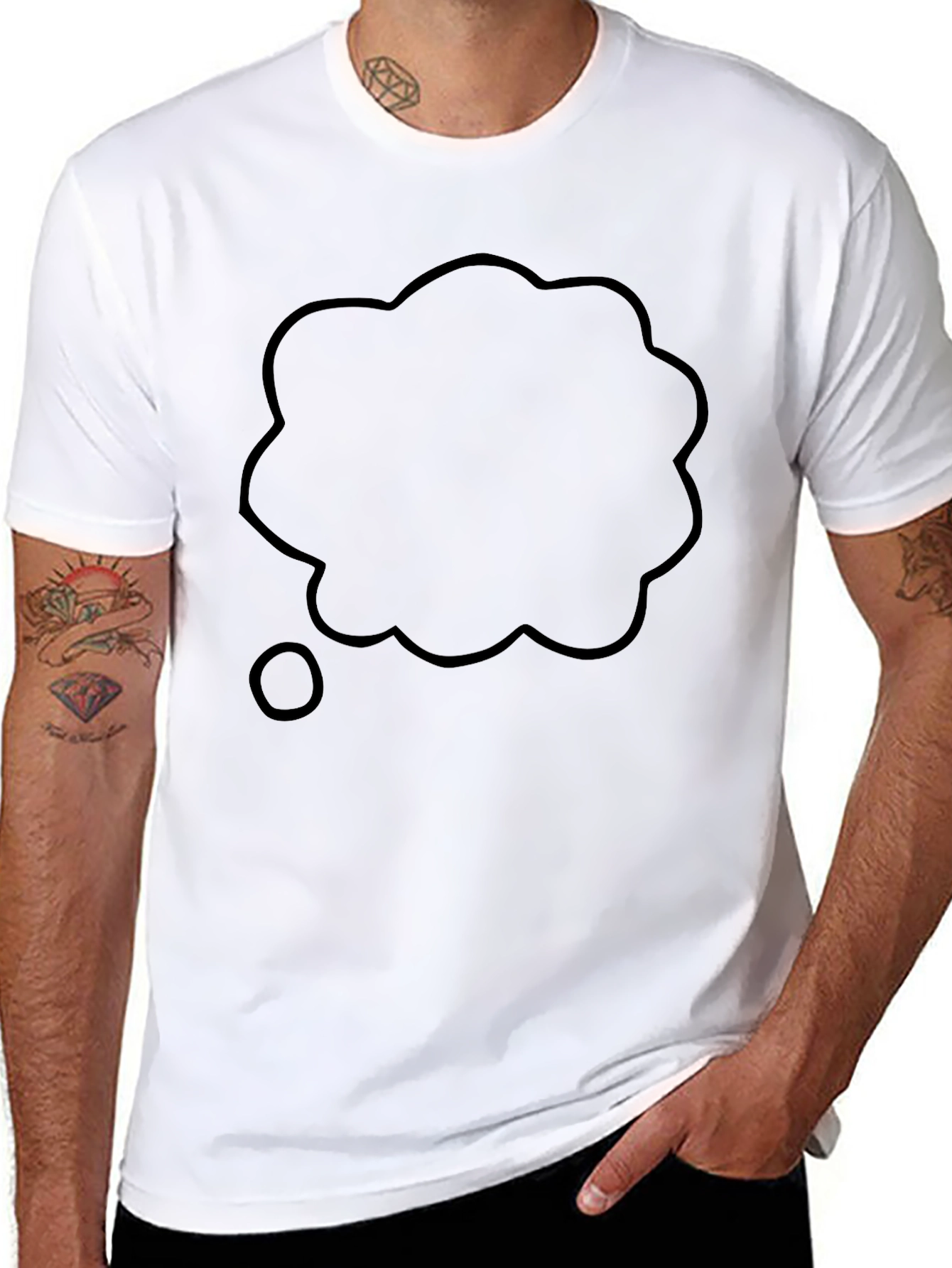 Thinking Cloud Black T-Shirt