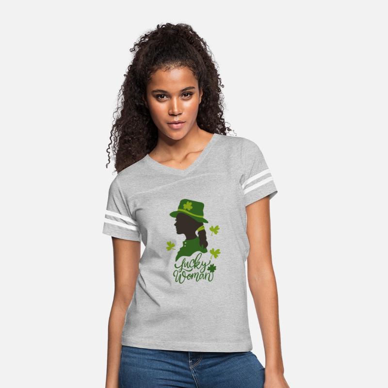 Lucky Woman Groovy Retro Teacher St Patrick's Day