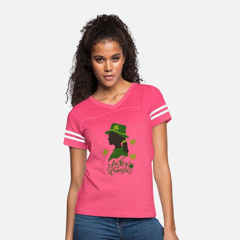 Lucky Woman Groovy Retro Teacher St Patrick's Day
