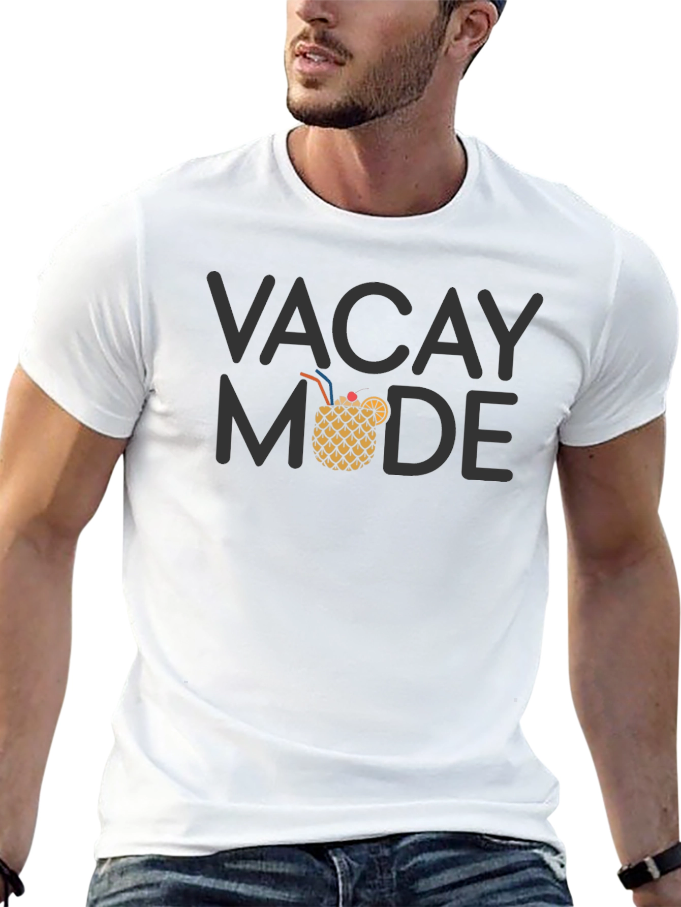 Vacay Mode Black Graphic Tee