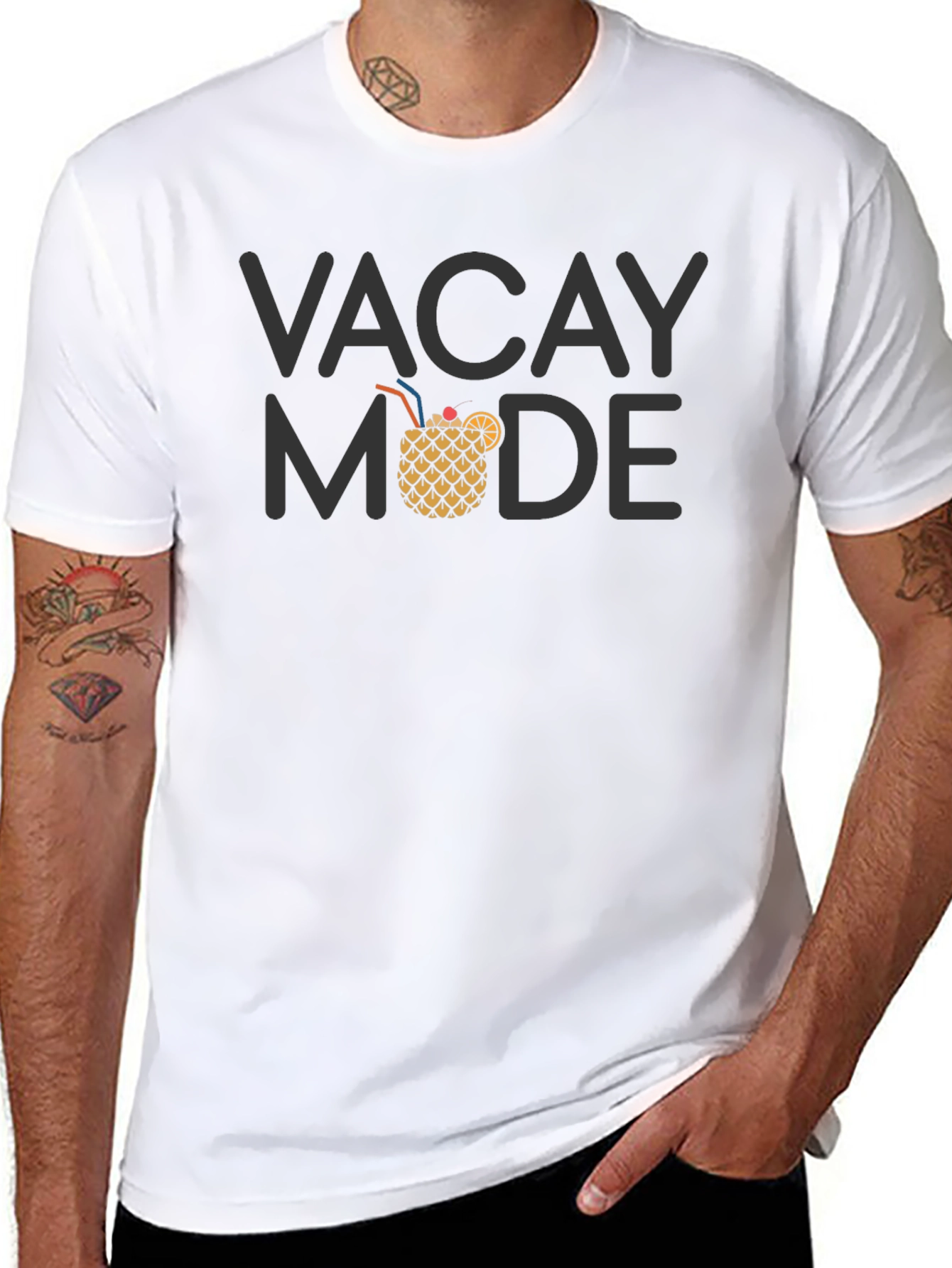 Vacay Mode Black Graphic Tee