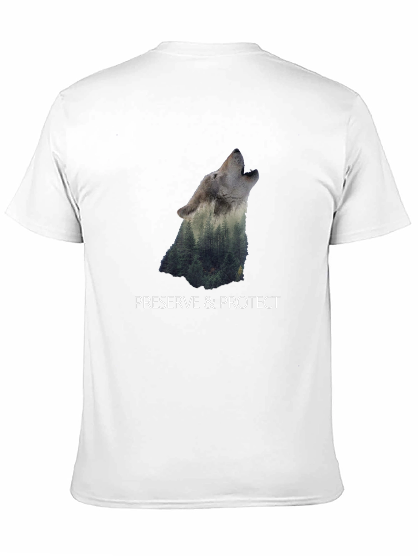 Wolf & Forest Graphic Print Tee