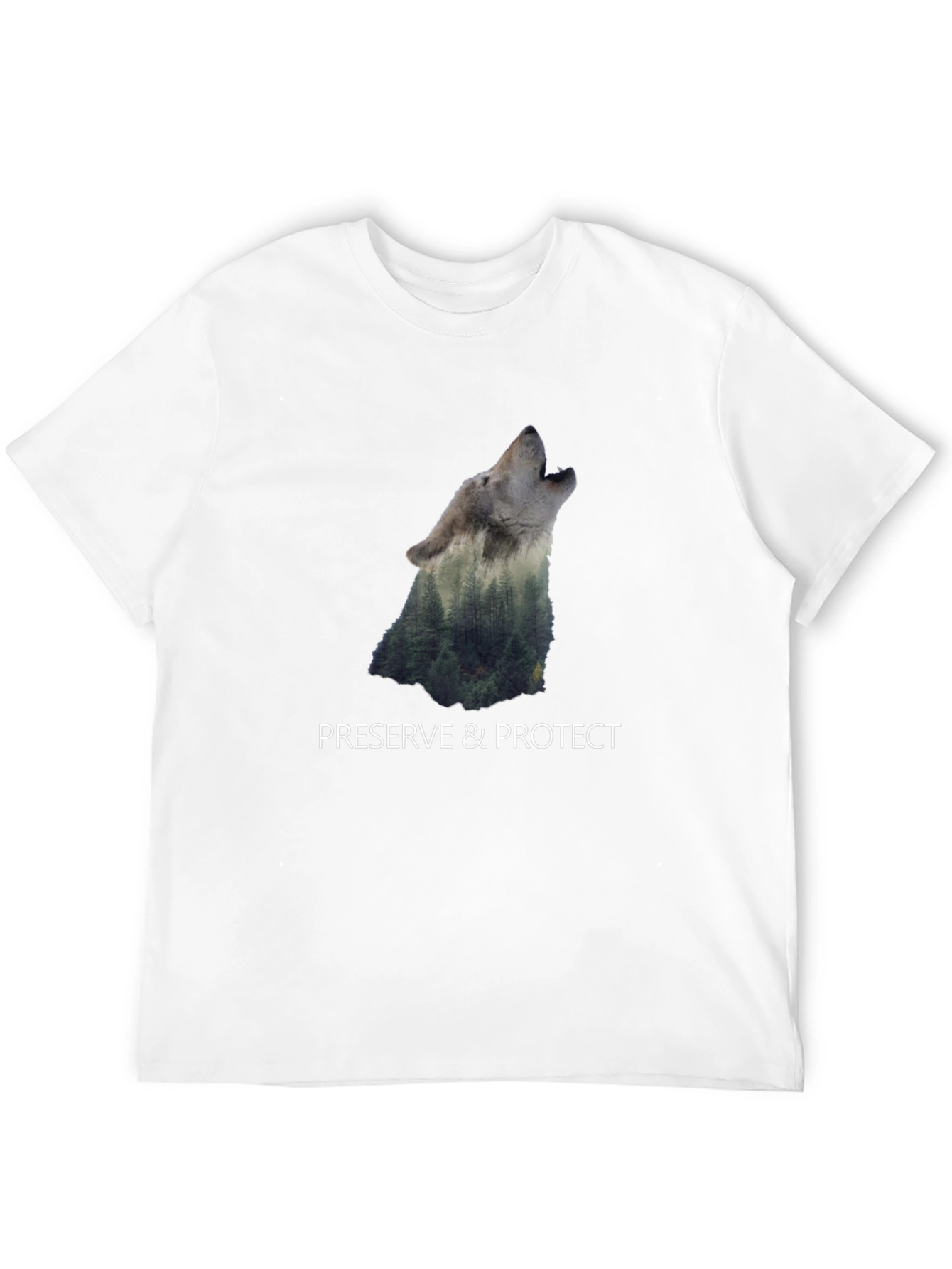 Wolf & Forest Graphic Print Tee